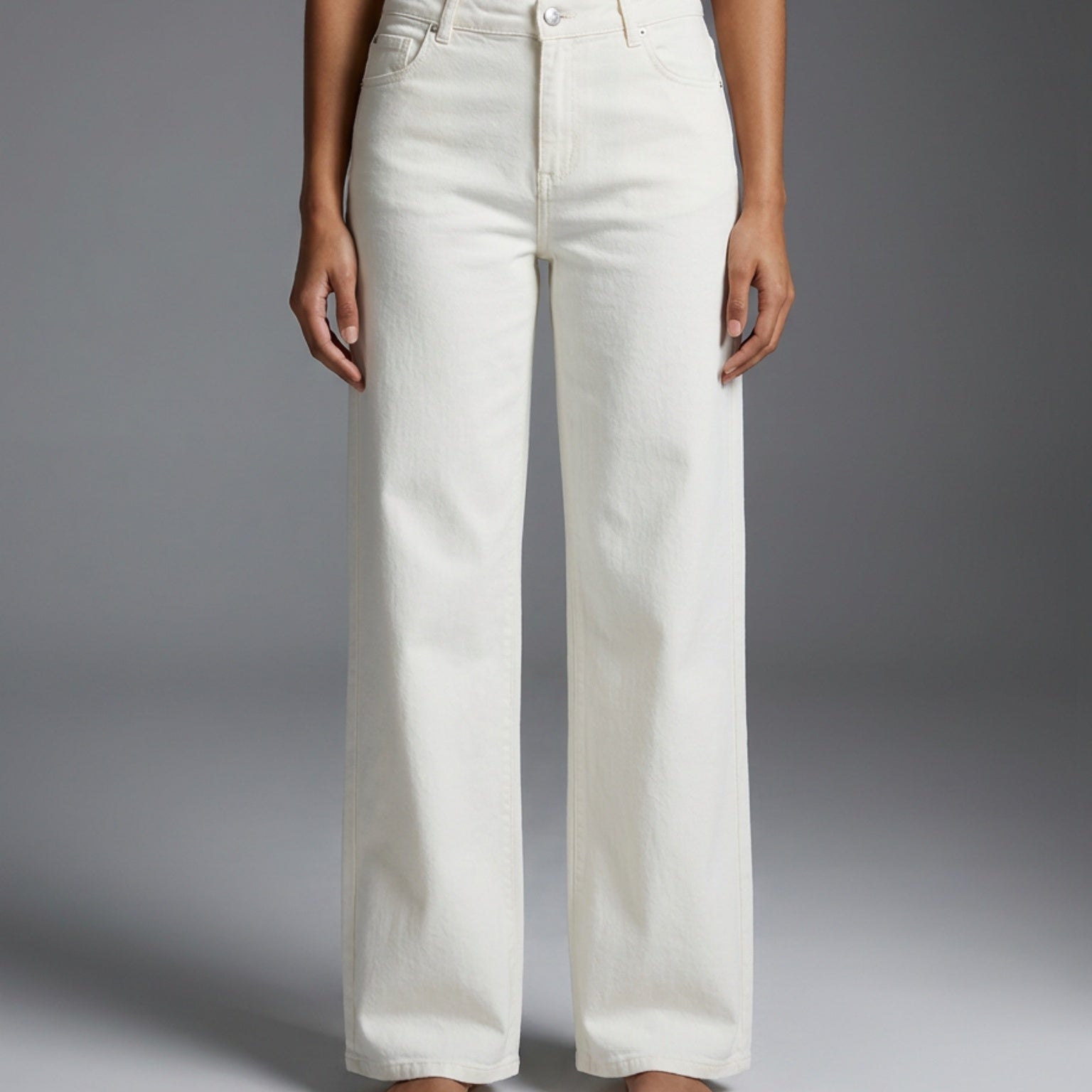 M JEANS Chino Flare Corduroy Jeans CORD/FLØJL 20 OFF WHITE