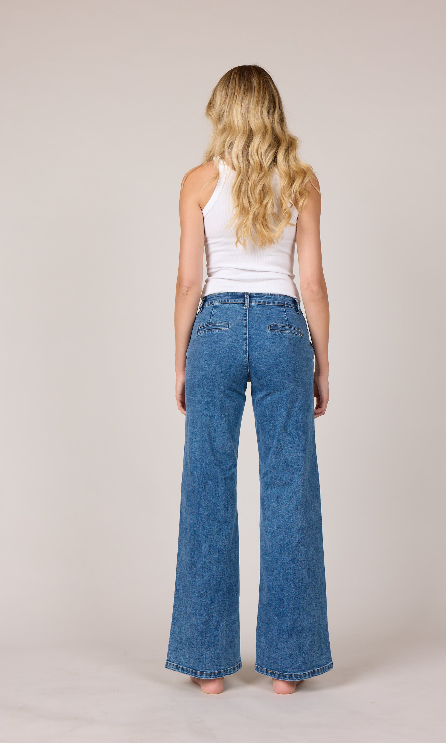 MAPP Chino Flare Denim Jeans DENIM/TWILL 9396 DENIM USED