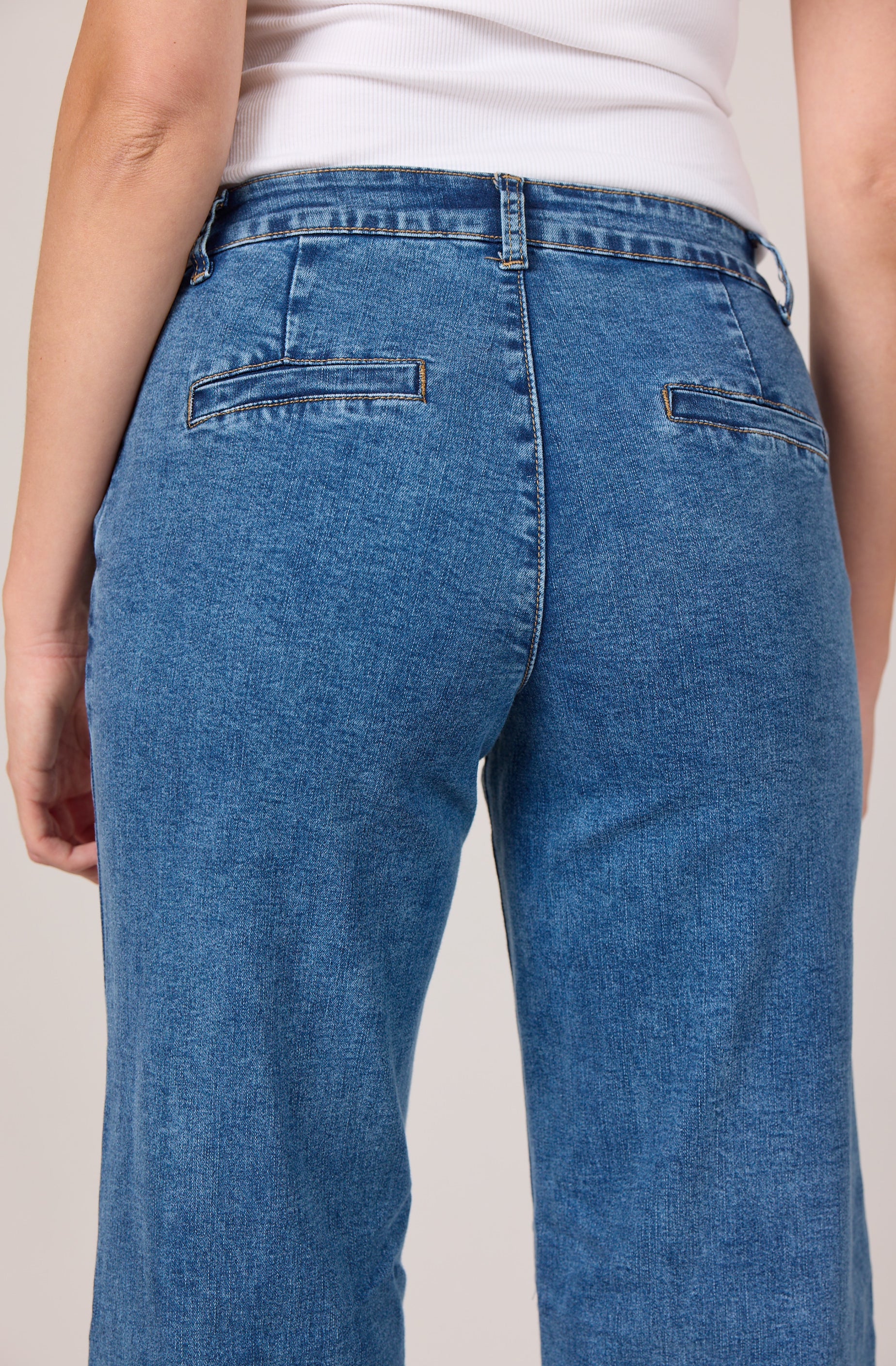 MAPP Chino Flare Denim Jeans DENIM/TWILL 9396 DENIM USED