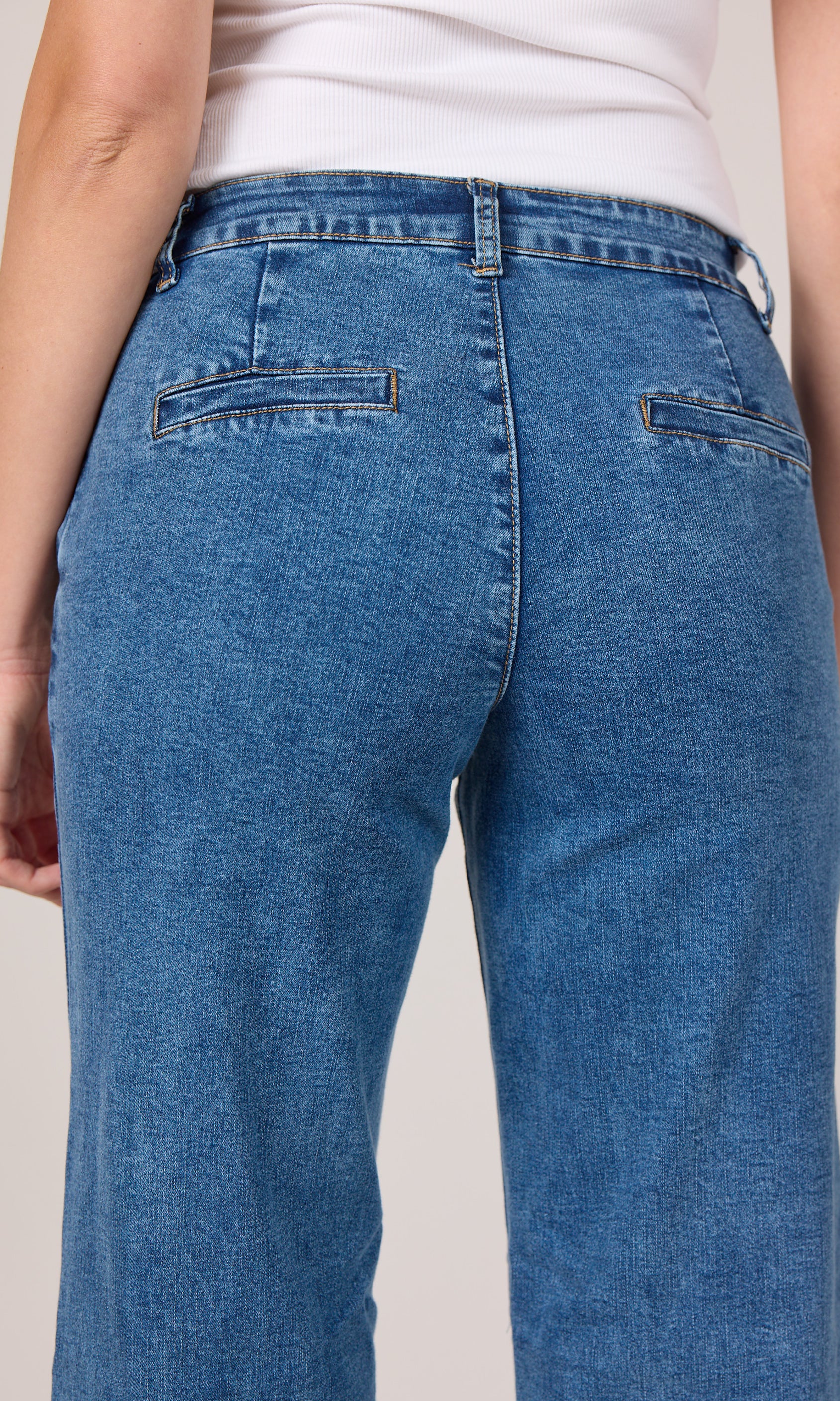 MAPP Chino Flare Denim Jeans DENIM/TWILL 9396 DENIM USED