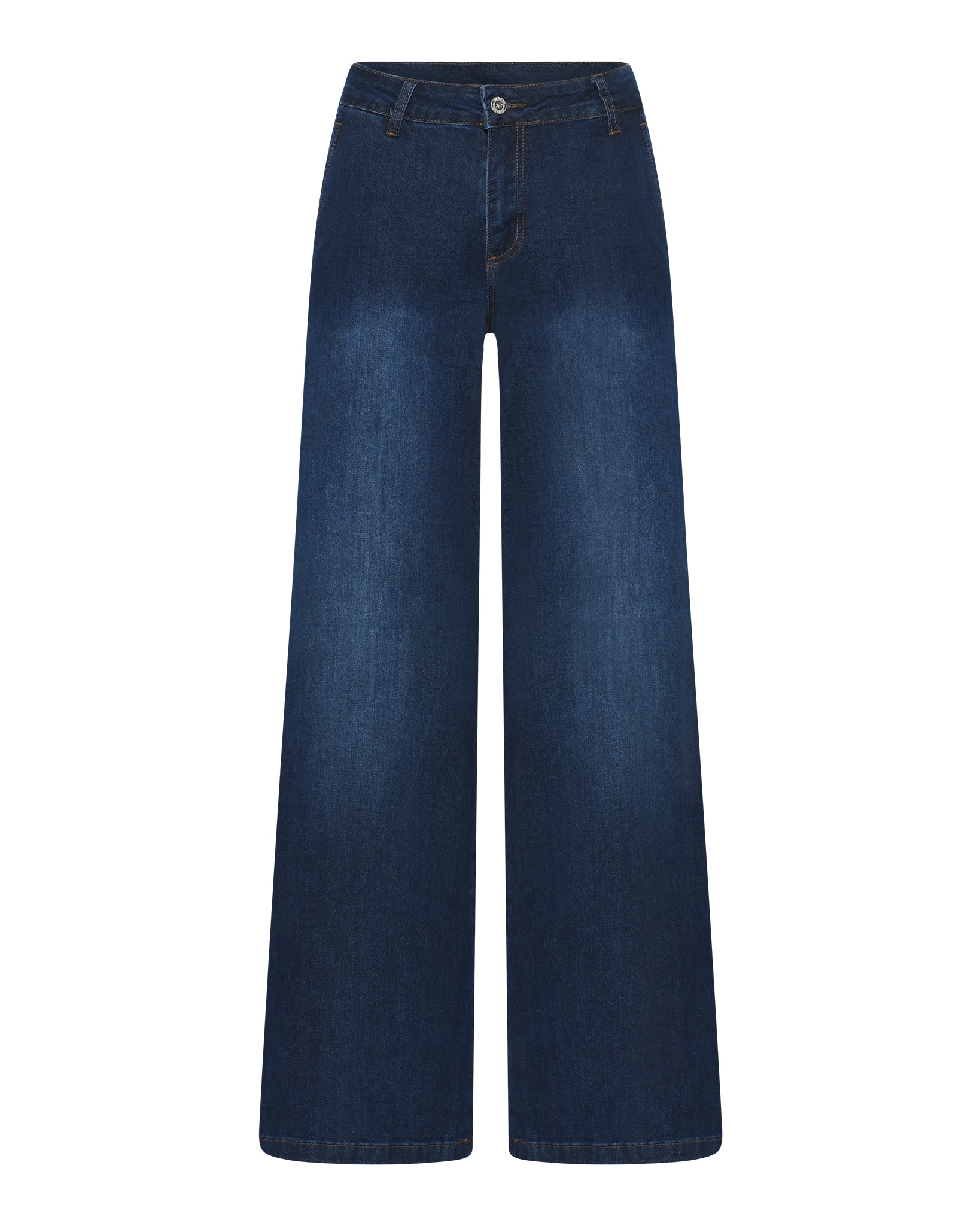 MAPP Chino Flare Denim Jeans DENIM/TWILL 969699 DARK BLUE USED