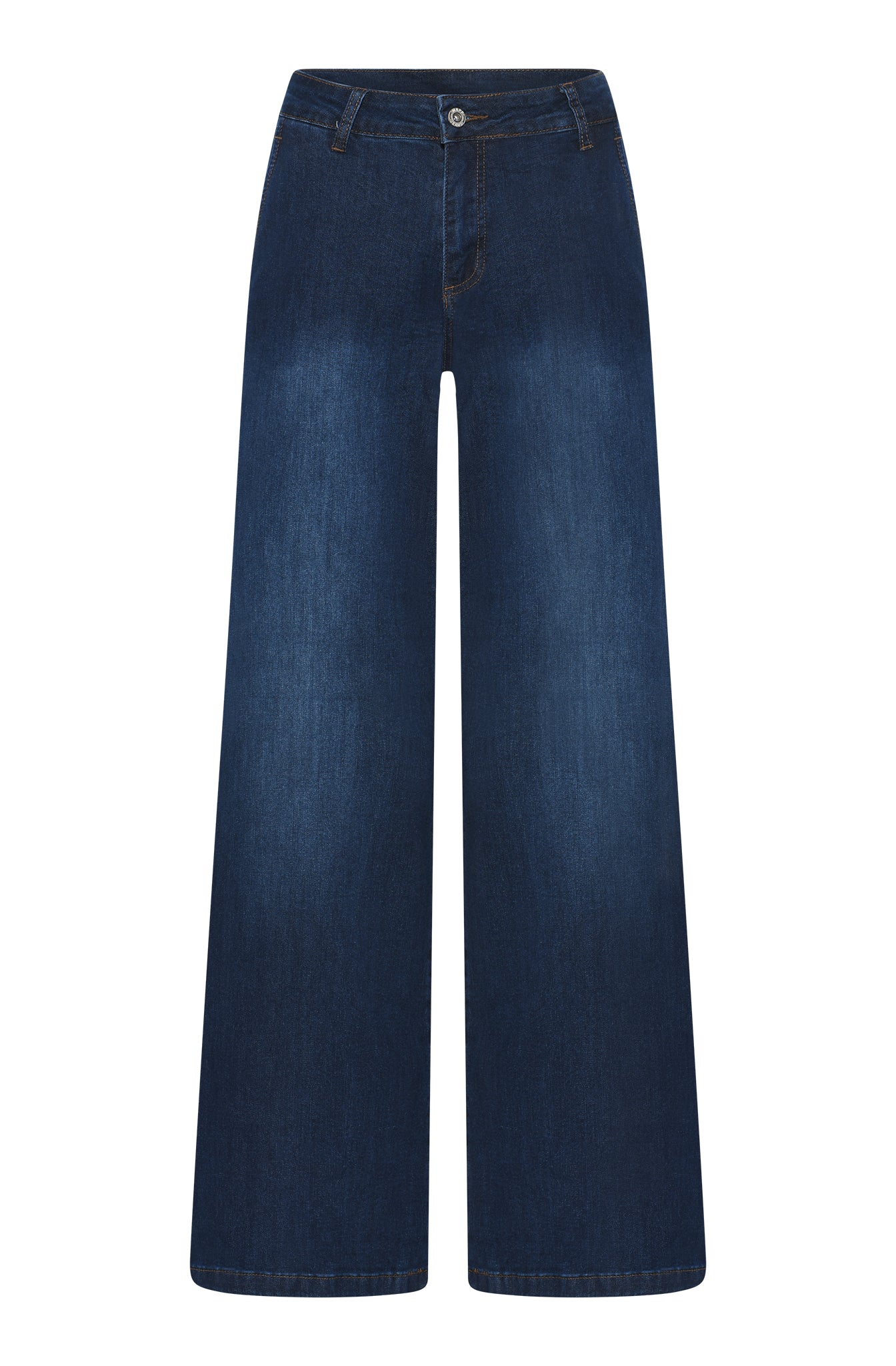 MAPP Chino Flare Denim Jeans DENIM/TWILL 969699 DARK BLUE USED