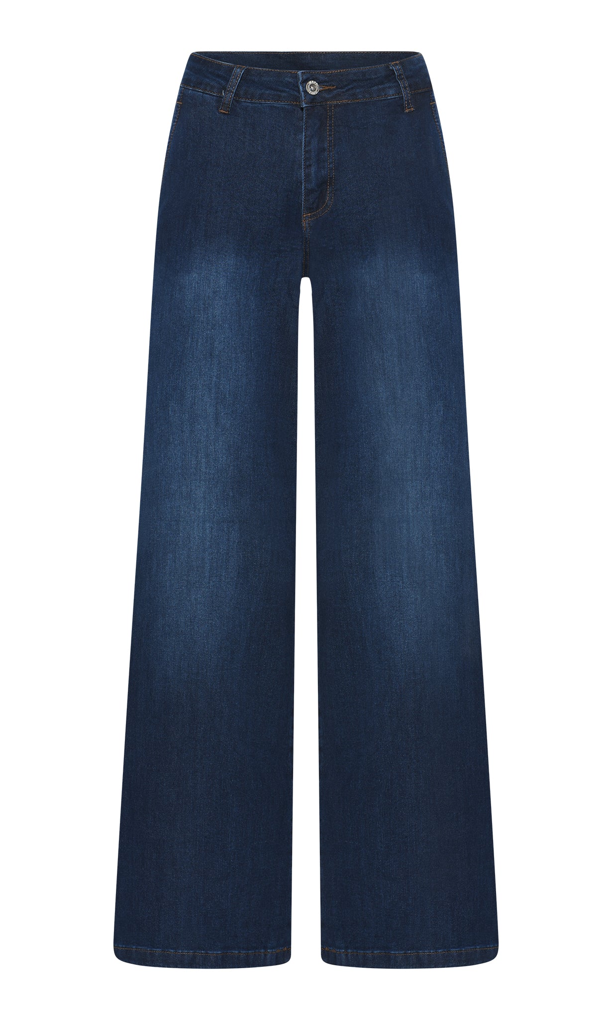 MAPP Chino Flare Denim Jeans DENIM/TWILL 969699 DARK BLUE USED