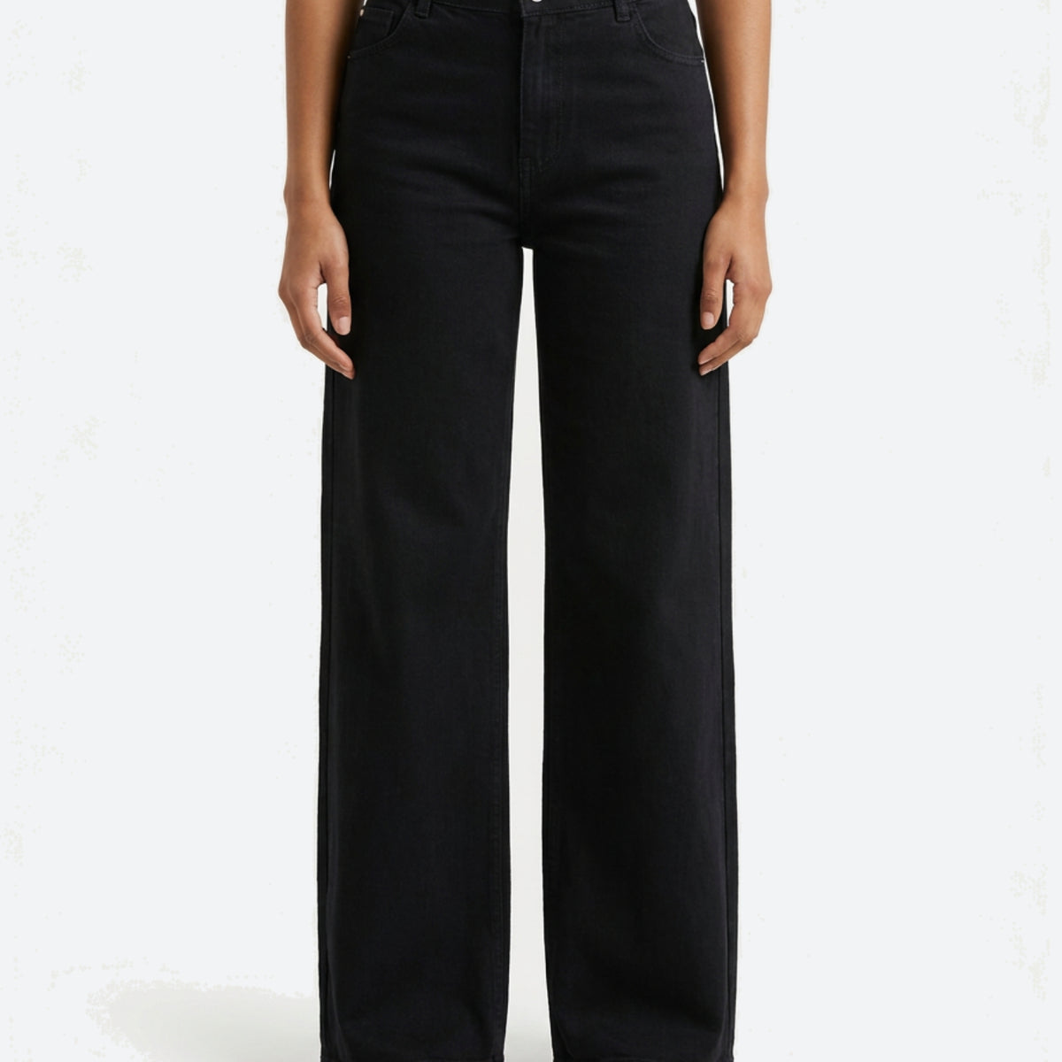 MARC LAUGE Chino Flare Denim Jeans DENIM/TWILL 81 BLACK DENIM