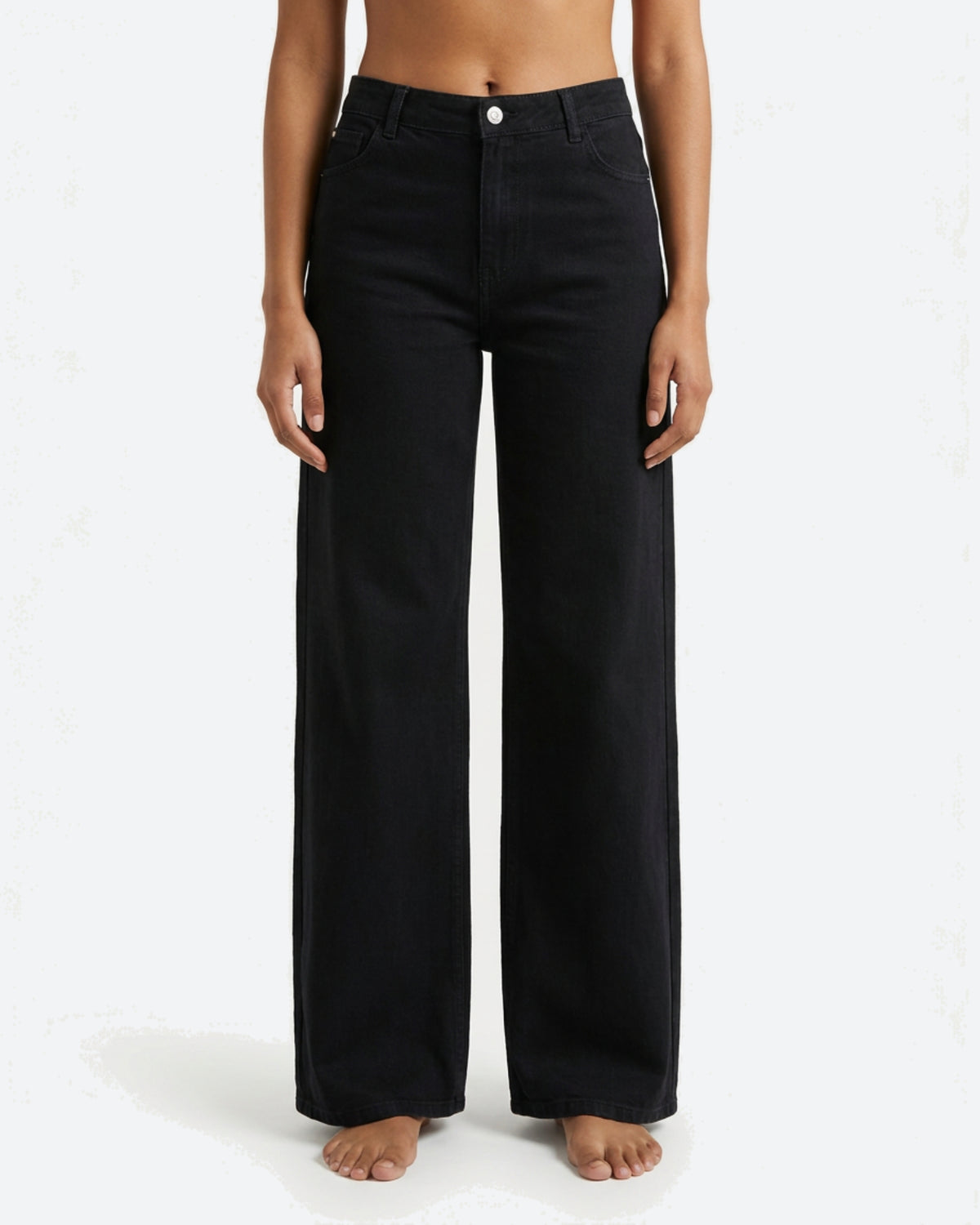 MARC LAUGE Chino Flare Denim Jeans DENIM/TWILL 81 BLACK DENIM