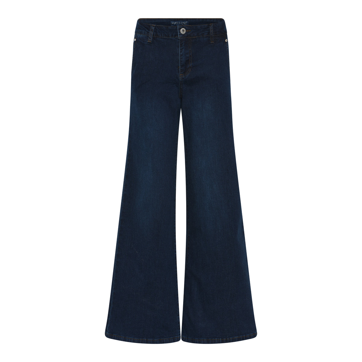 MARC LAUGE Chino Flare Denim Jeans DENIM/TWILL 9696 BLUE DENIM USED