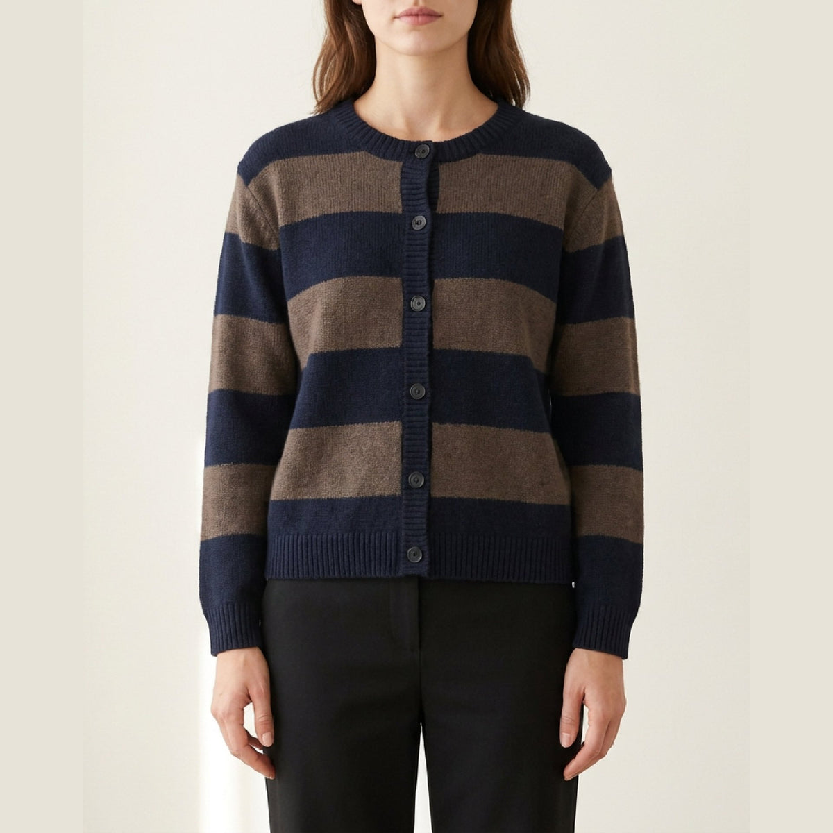 M JEANS DEE STRIPE CARDIGAN KNITWEAR