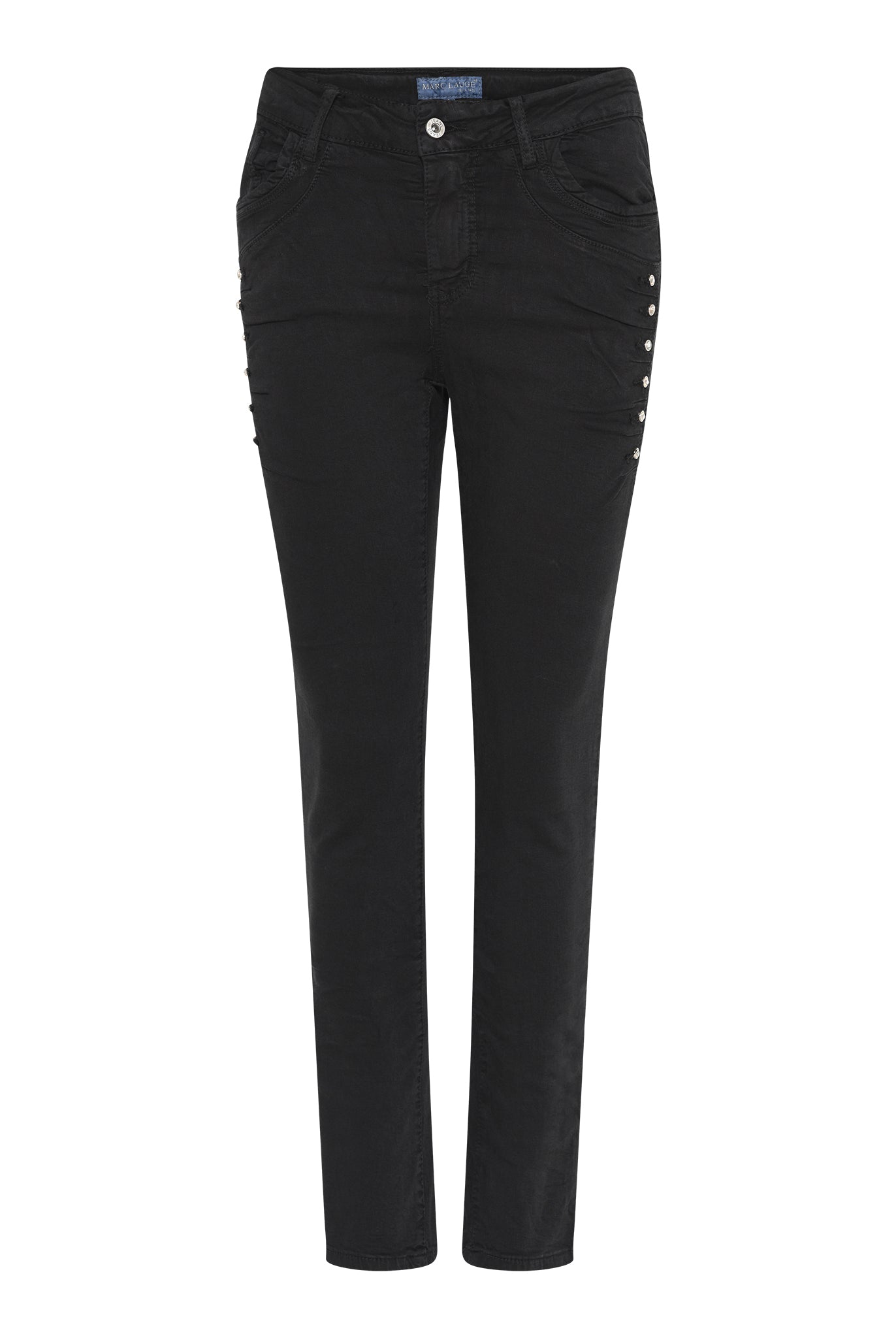 MARC LAUGE DIAMOND 7/8 TWILL JEANS DENIM/TWILL 80 BLACK