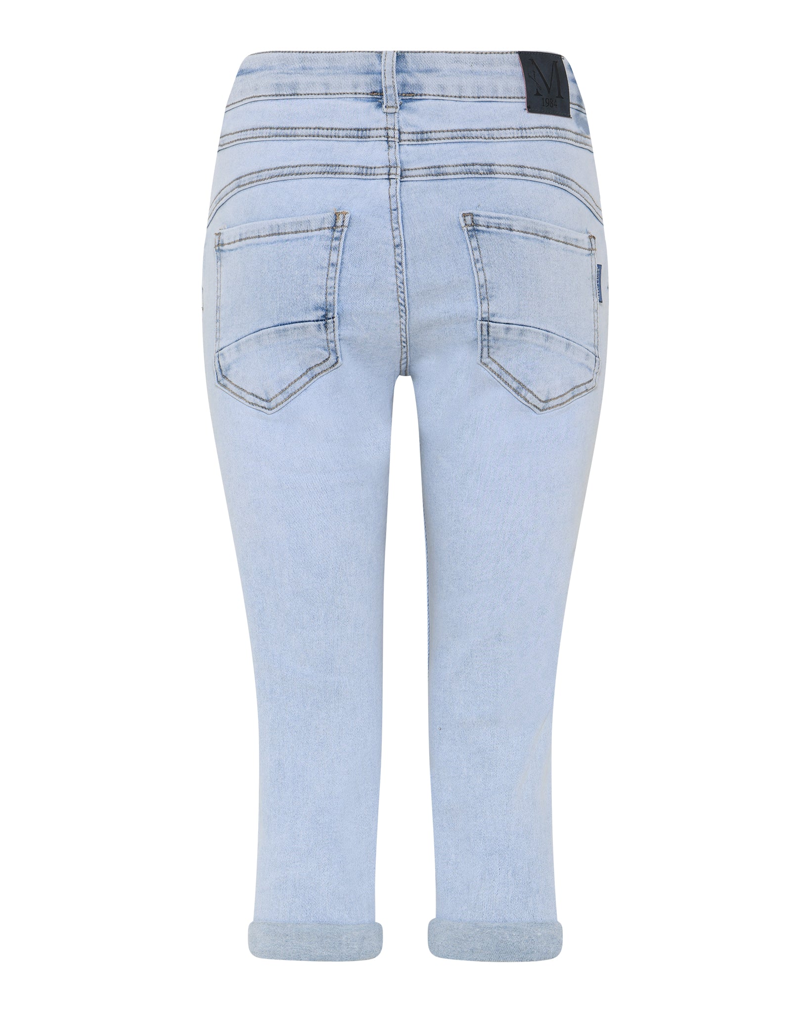 MARC LAUGE DIAMOND DROP PIRATE PANTS 3/4 8996 LIGHT BLUE USED