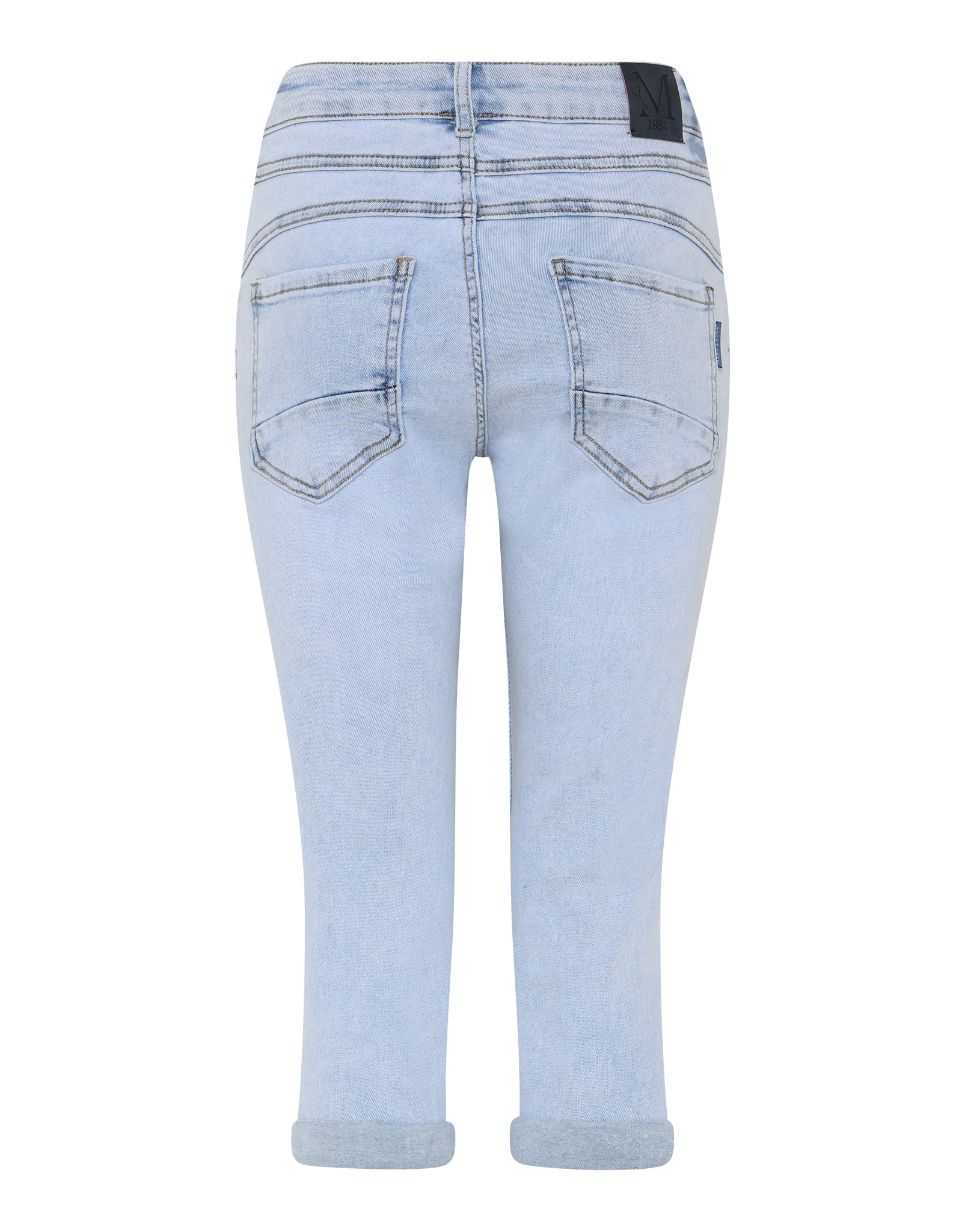 MARC LAUGE DIAMOND DROP PIRATE PANTS 3/4 8996 LIGHT BLUE USED