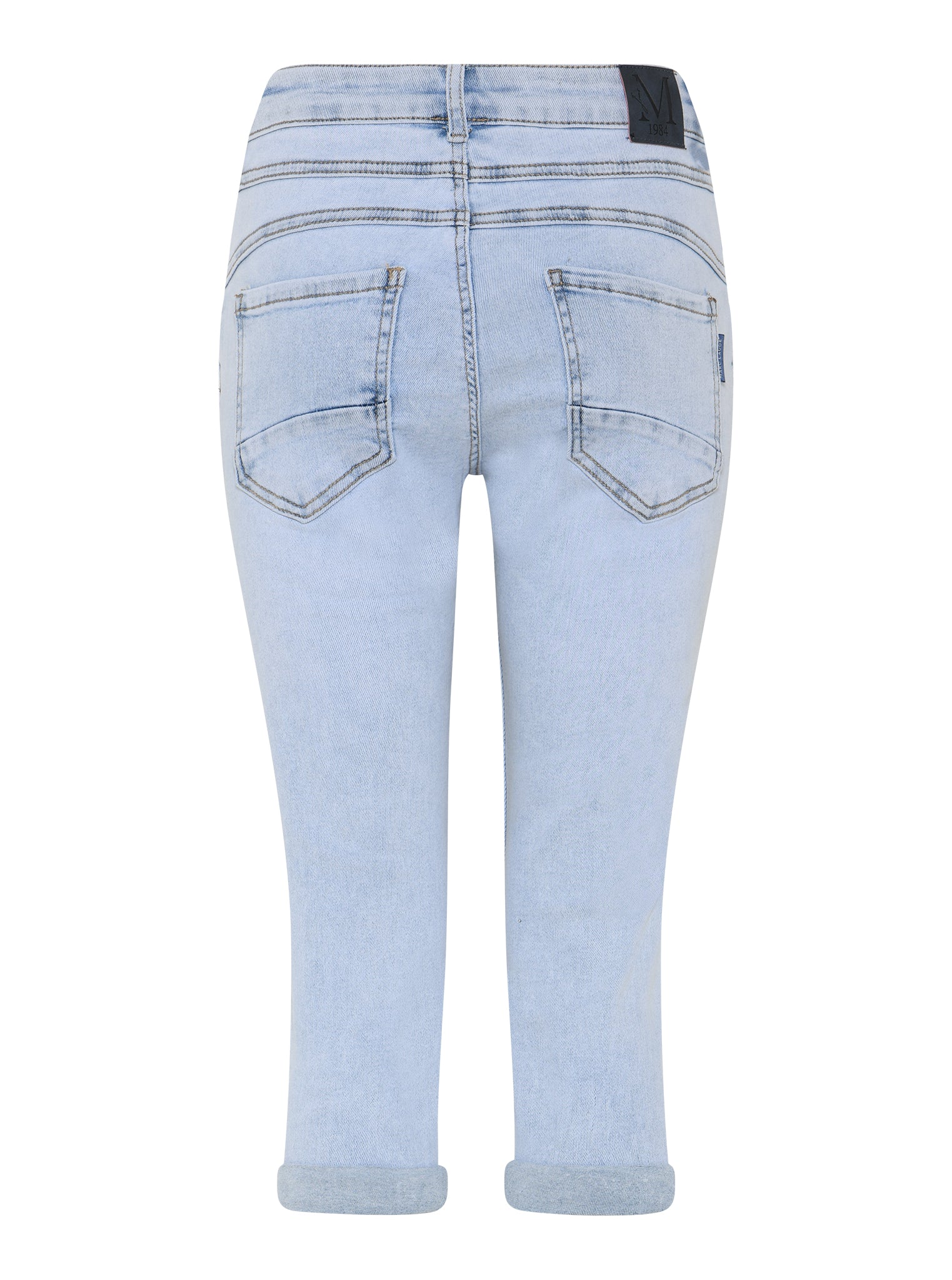 MARC LAUGE DIAMOND DROP PIRATE PANTS 3/4 8996 LIGHT BLUE USED
