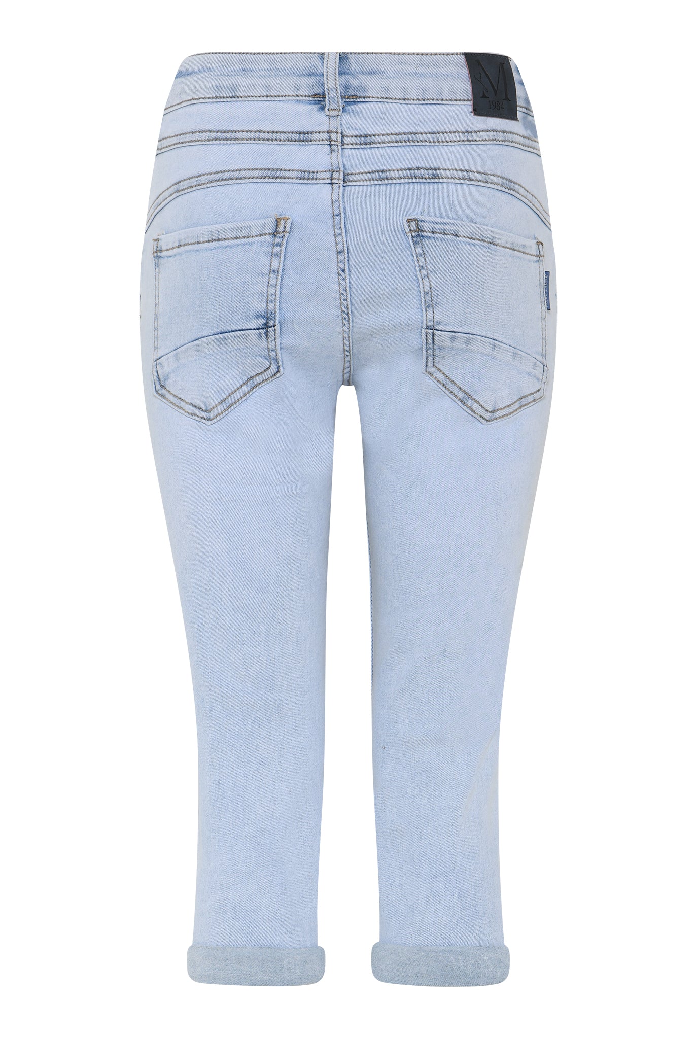 MARC LAUGE DIAMOND DROP PIRATE PANTS 3/4 8996 LIGHT BLUE USED