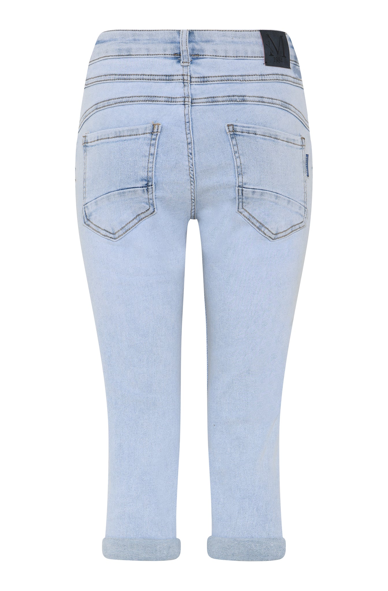 MARC LAUGE DIAMOND DROP PIRATE PANTS 3/4 8996 LIGHT BLUE USED