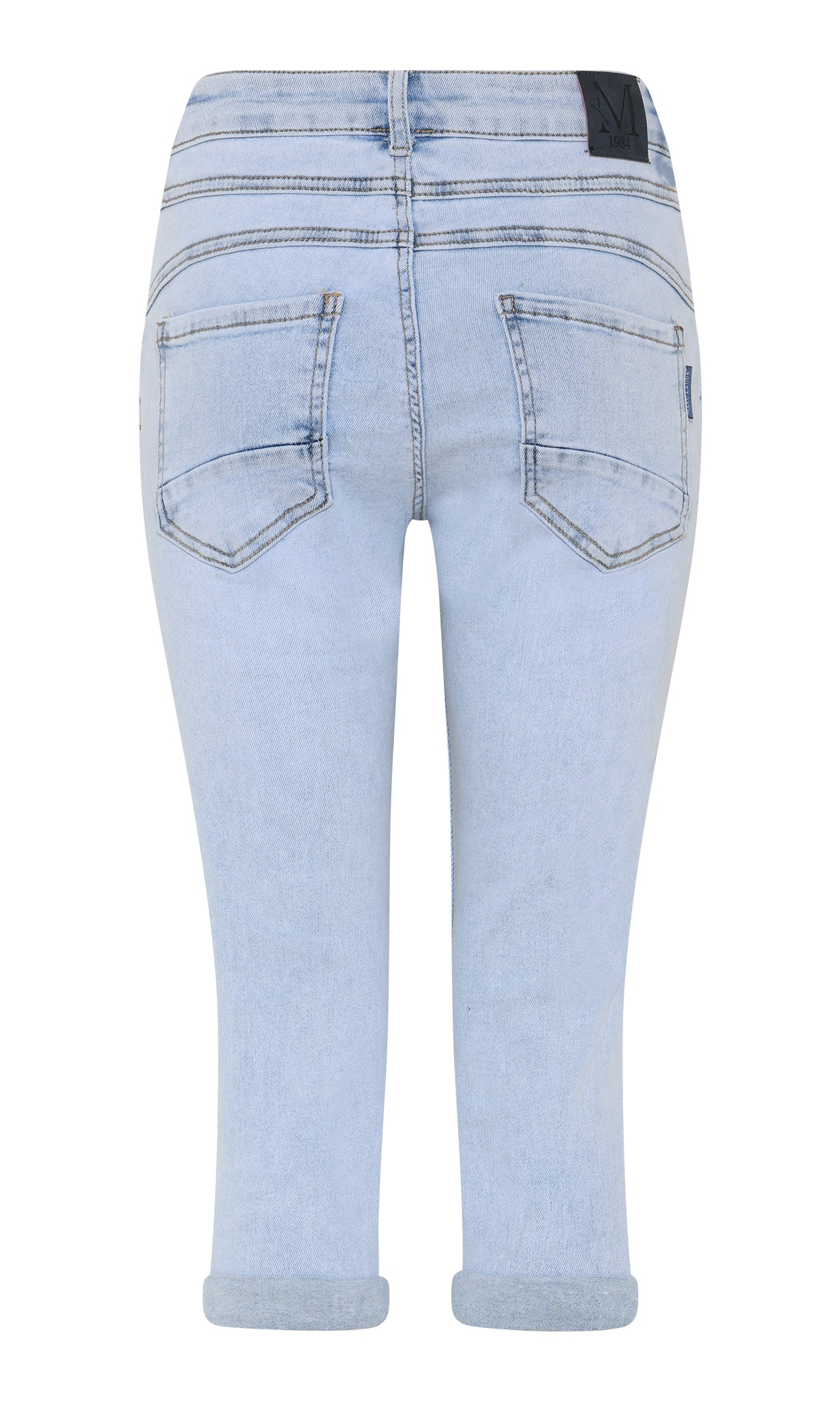 MARC LAUGE DIAMOND DROP PIRATE PANTS 3/4 8996 LIGHT BLUE USED
