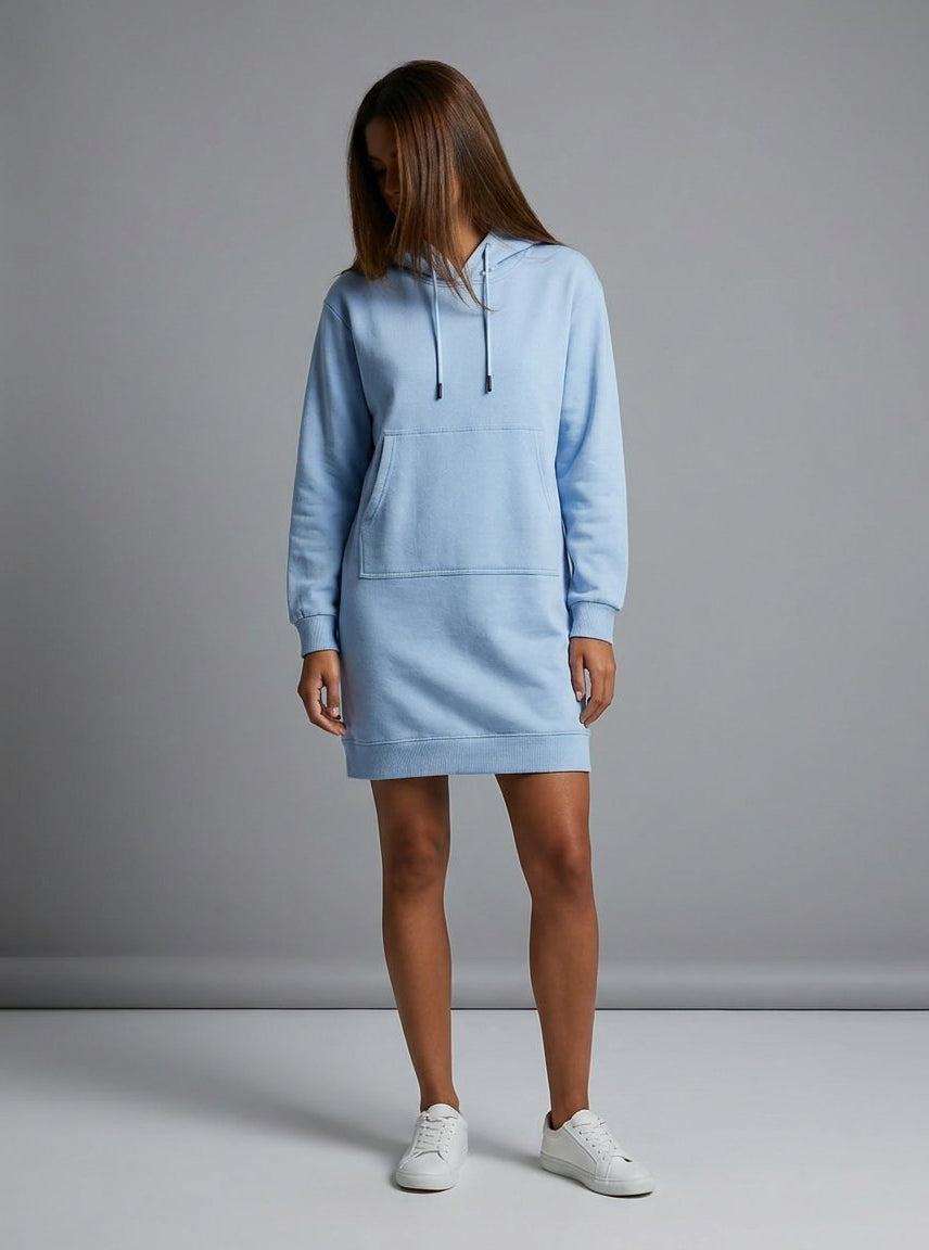 MARC LAUGE DODO JOG HOOD DRESS SWEATS/VELOUR 109 SKY BLUE