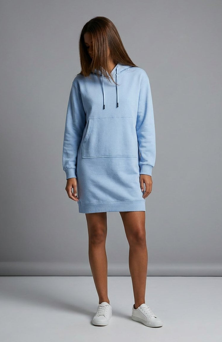 MARC LAUGE DODO JOG HOOD DRESS SWEATS/VELOUR 109 SKY BLUE