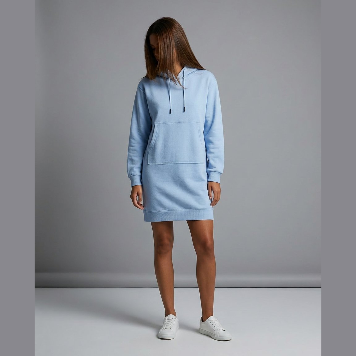 MARC LAUGE DODO JOG HOOD DRESS SWEATS/VELOUR 109 SKY BLUE