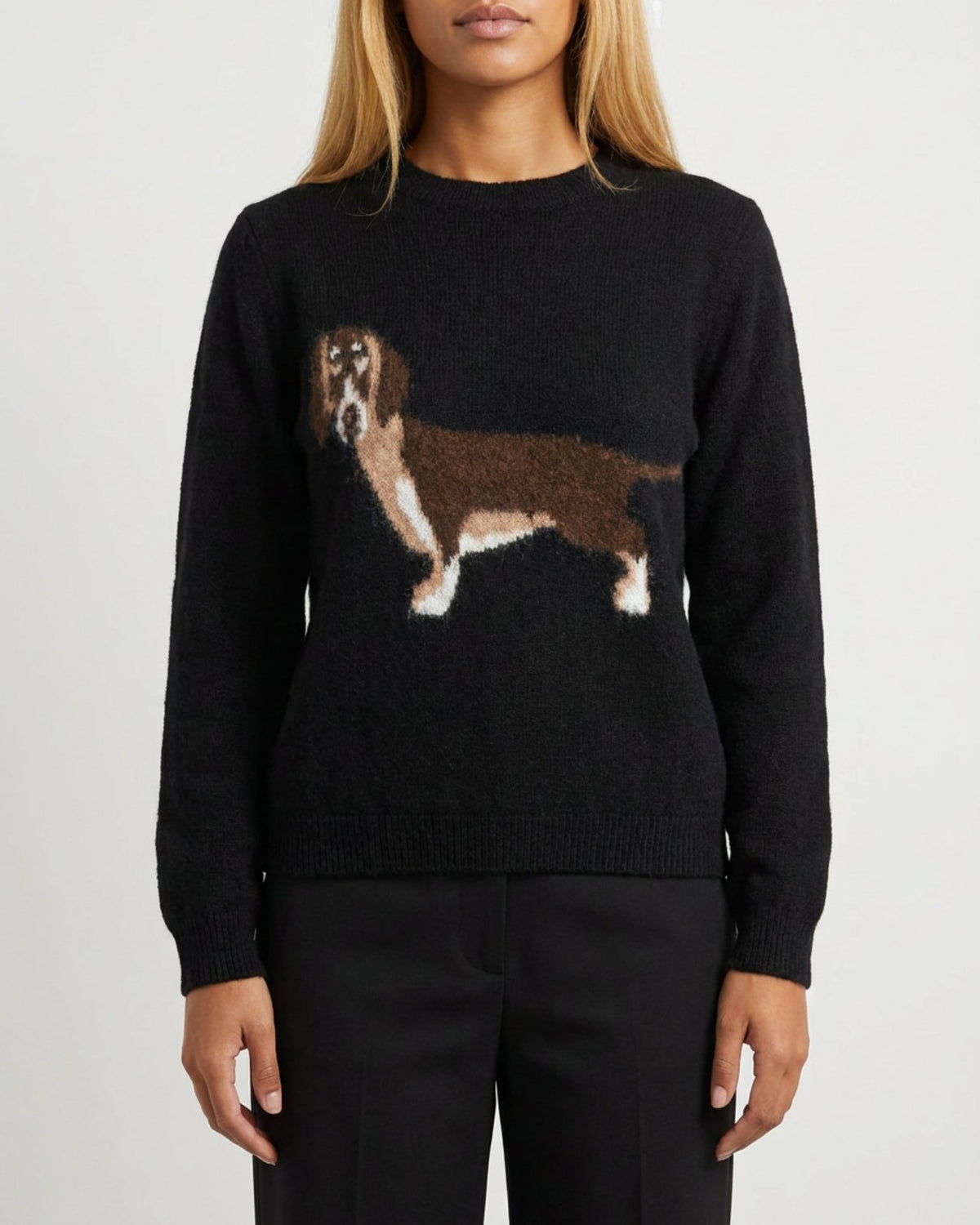 MOONDUST DOG KNIT KNITWEAR 80 BLACK