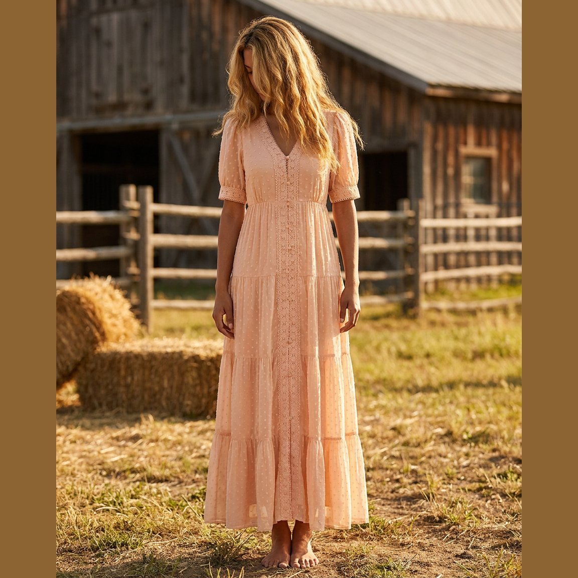 MARC LAUGE DOTTI PUFF DRESS DRESS/JUMPSUIT 353 MELON