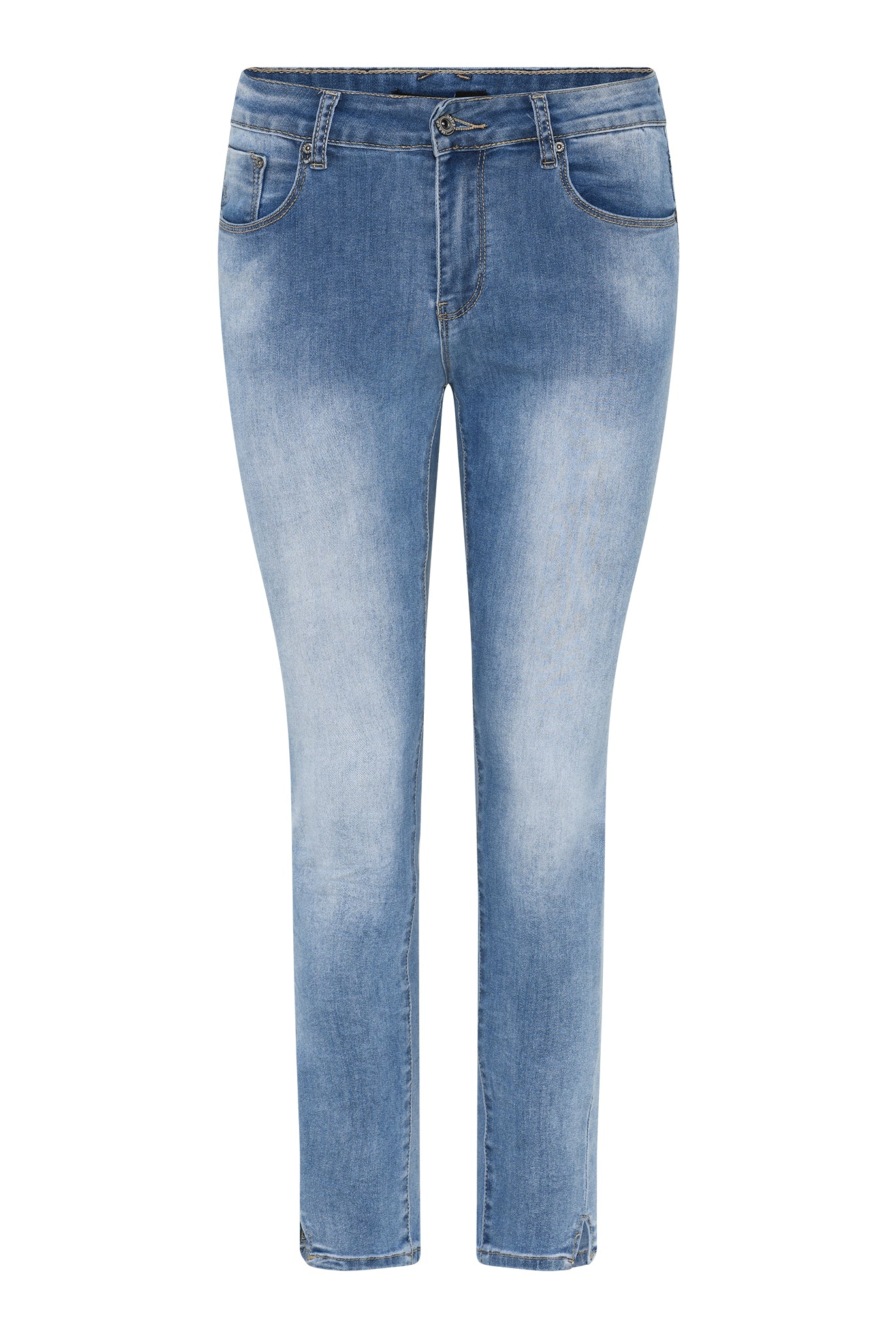 MAPP ELINE 7/8 PUSH UP DENIM JEANS DENIM/TWILL 9196 LIGHT BLUE USED