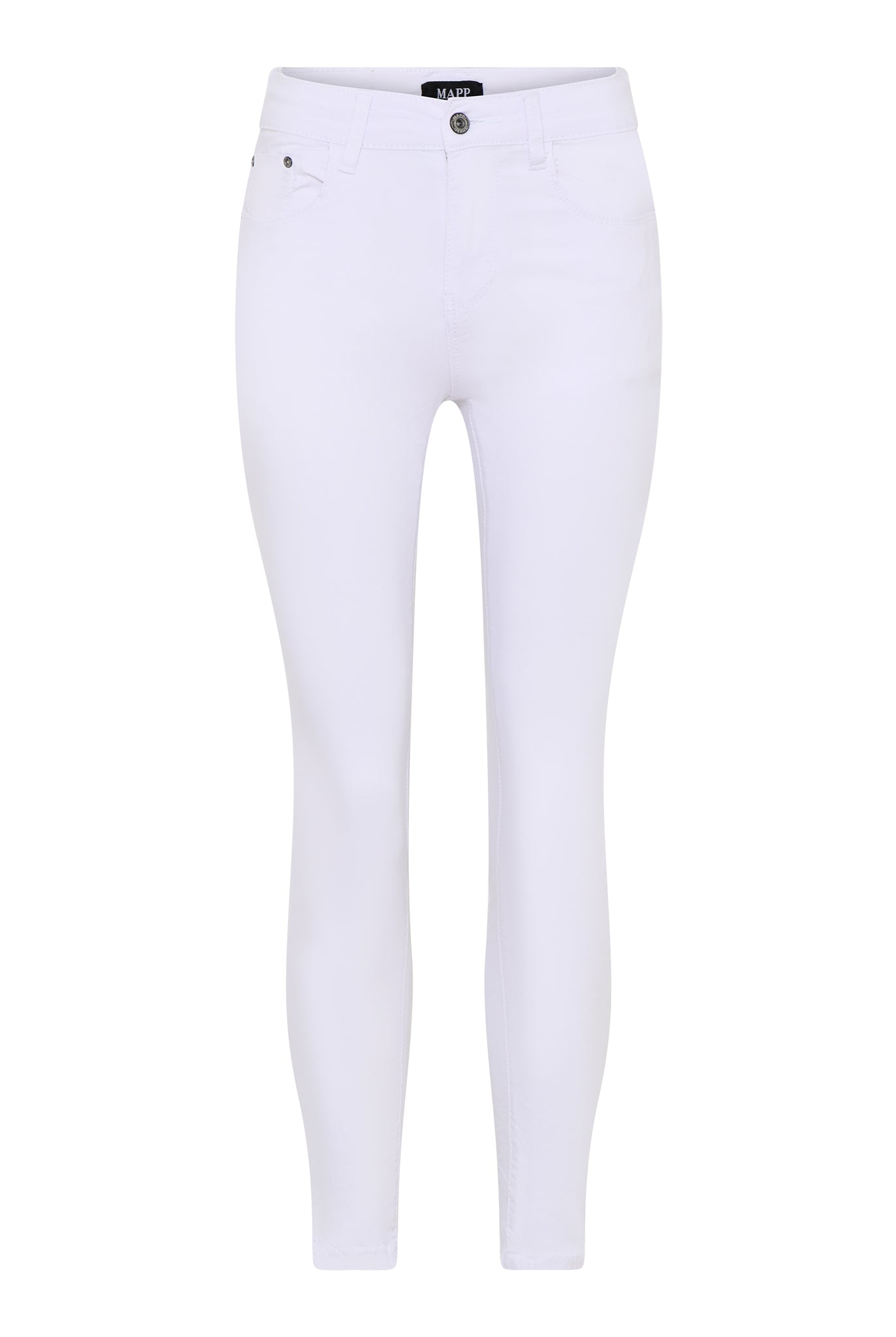 MAPP ELINE 7/8 PUSH UP TWILL JEANS DENIM/TWILL 10 WHITE