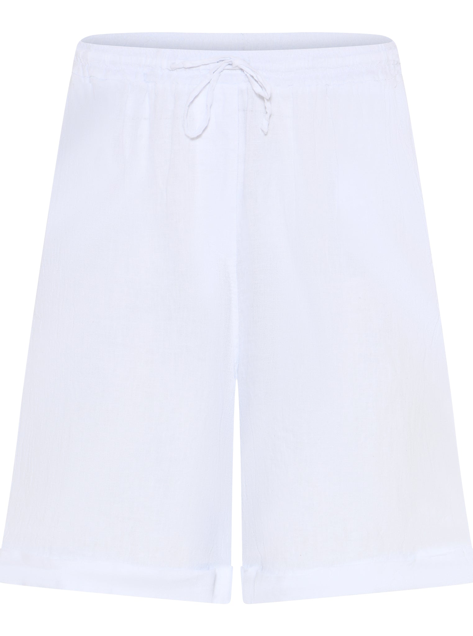 MAPP ELLI LIN SHORTS LINEN 10 WHITE