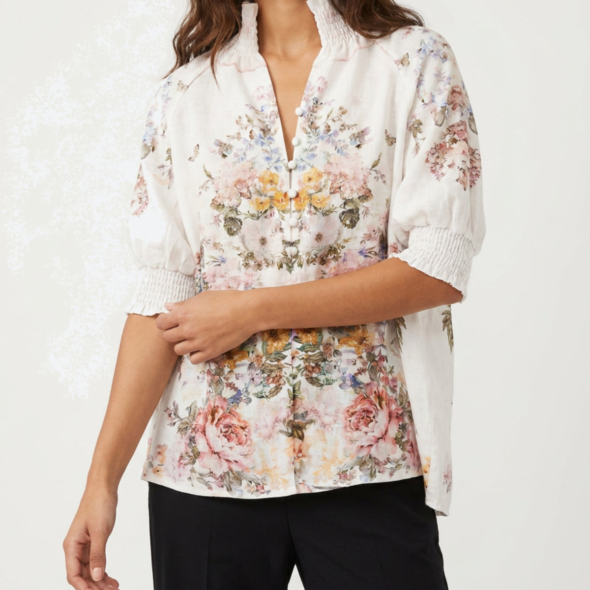 MARC LAUGE EVA GARDEN BLOUSE BLOUSE/SHIRT 303 ROSE