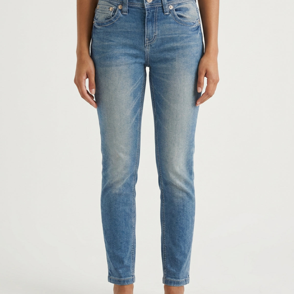 MARC LAUGE Eagle Slim Fit Jeans DENIM/TWILL 9096 LT. BLUE USED