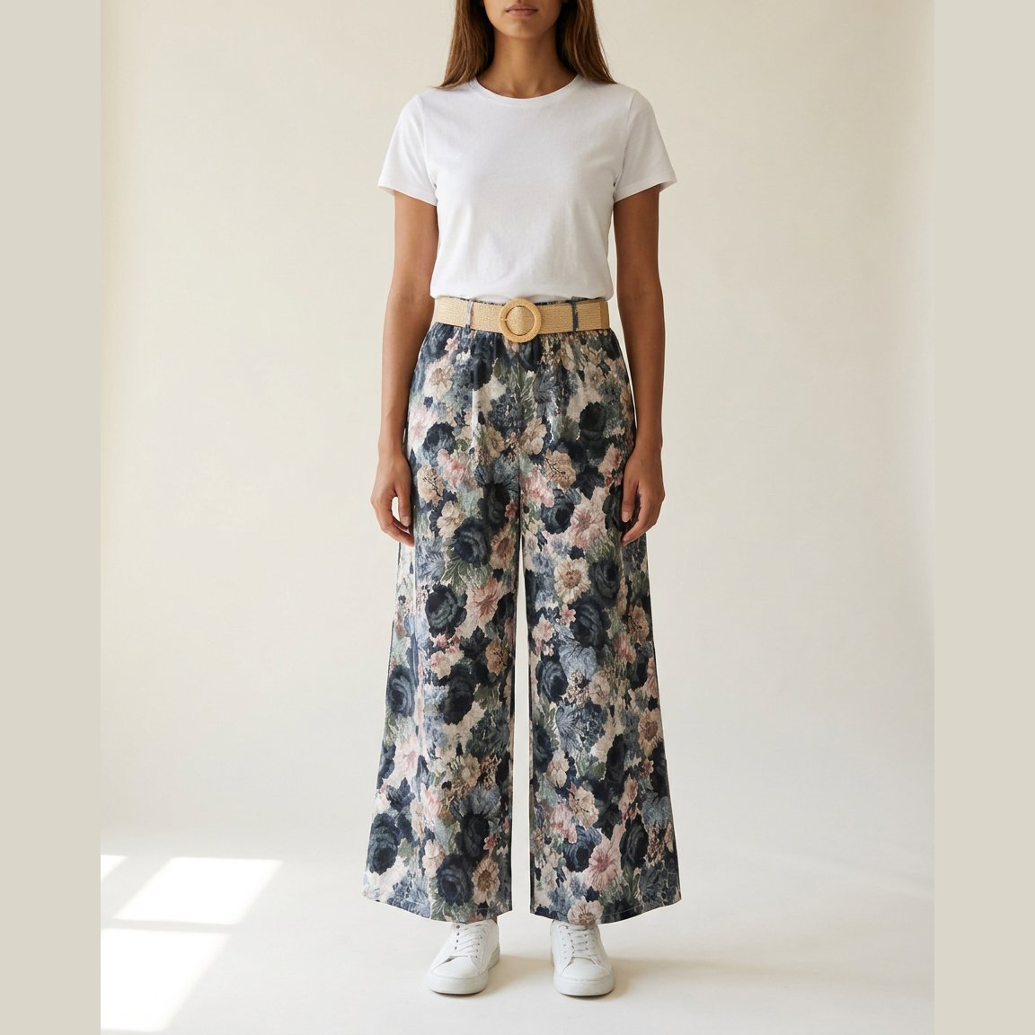 MOONDUST FL BAROK PANT WIDE PANTS 104 NAVY