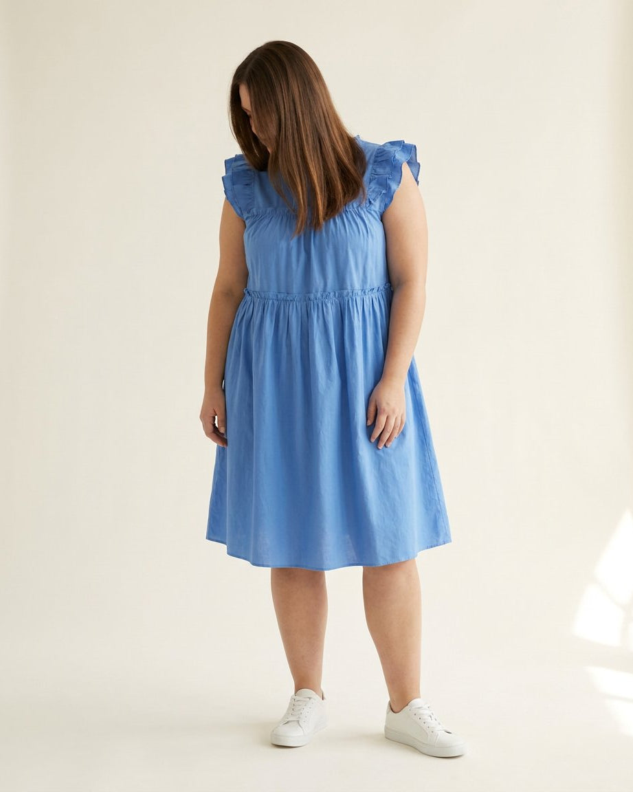 DNYcph FRILL LULU DRESS DRESS/JUMPSUIT 109 SKY BLUE
