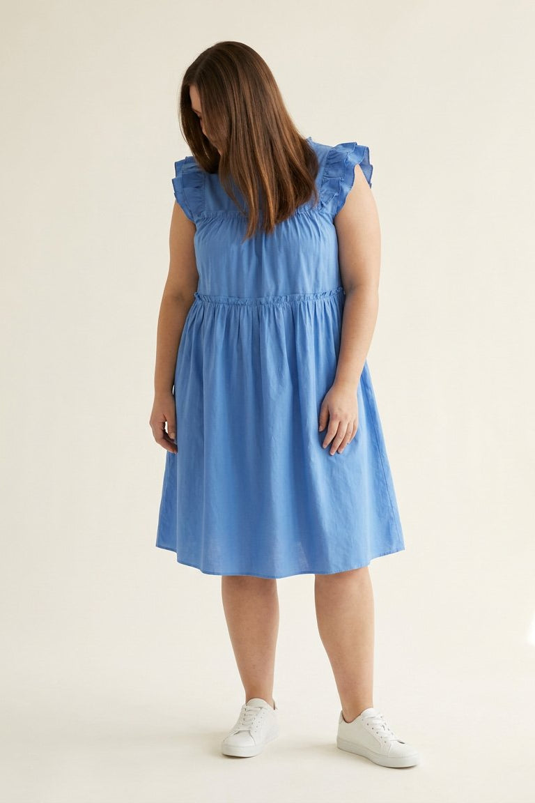DNYcph FRILL LULU DRESS DRESS/JUMPSUIT 109 SKY BLUE