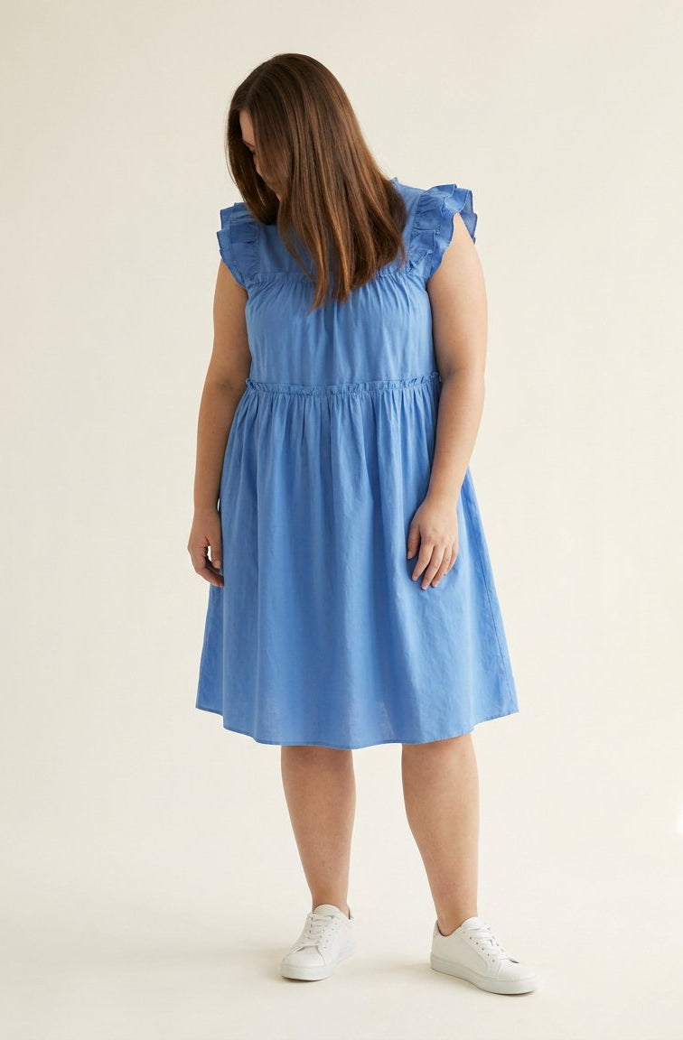 DNYcph FRILL LULU DRESS DRESS/JUMPSUIT 109 SKY BLUE