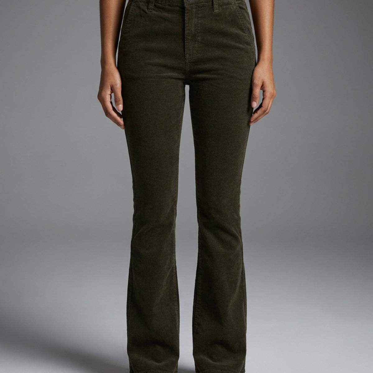 M JEANS Flare Bootcut Baby Corduroy Jeans CORD/FLØJL 633 OLIVE OIL