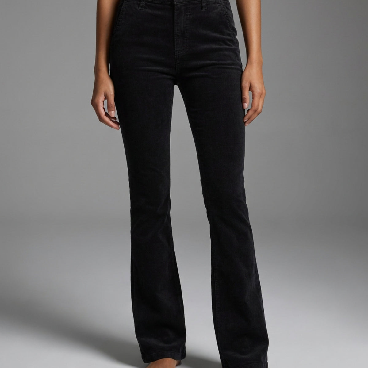 M JEANS Flare Bootcut Baby Corduroy Jeans CORD/FLØJL 80 BLACK