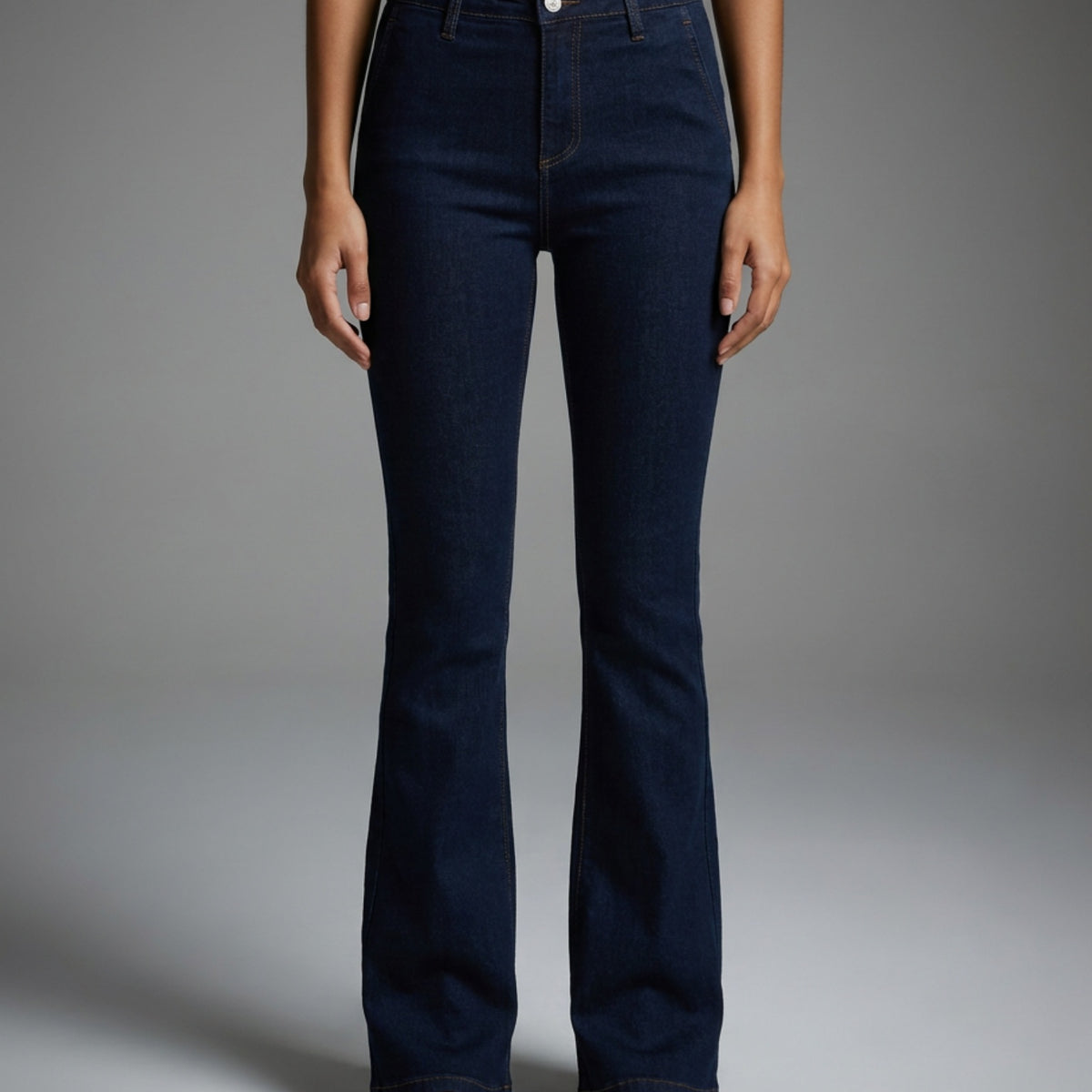 M JEANS Flare High Waist Denim Jeans | M Jeans DENIM/TWILL 98 DARK BLUE