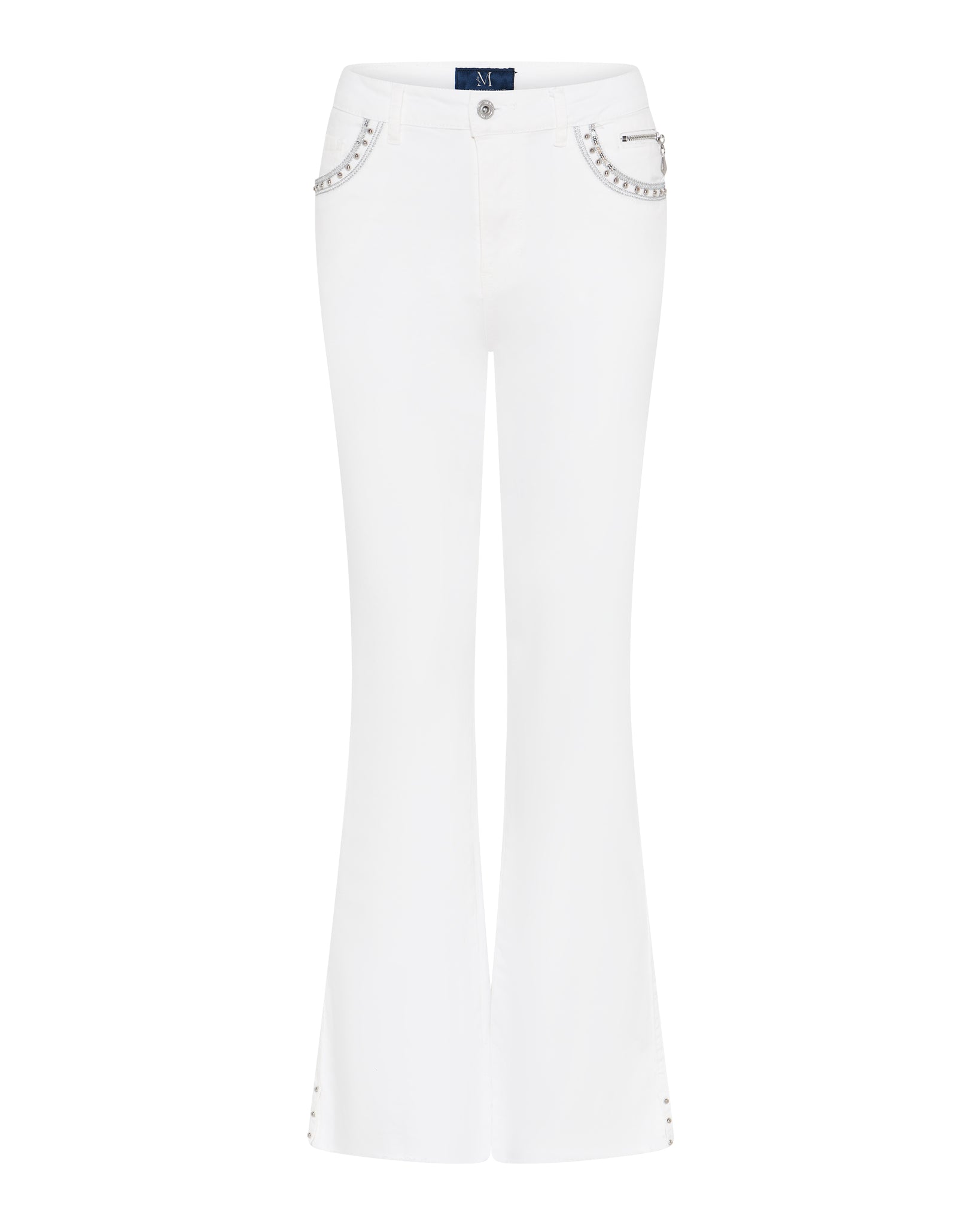 MAPP Grace Flared Twill Jeans | Marc Lauge DENIM/TWILL 10 WHITE