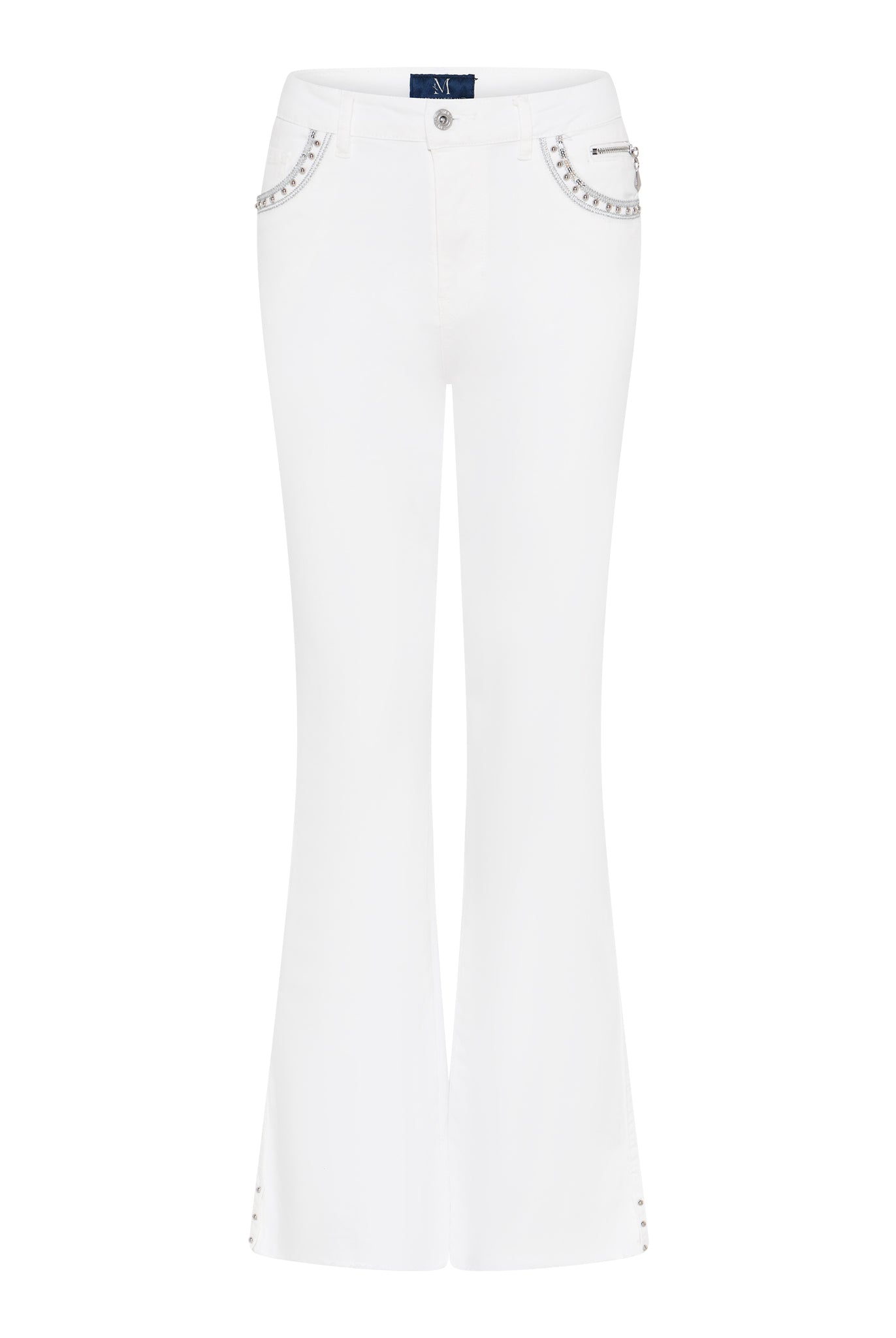 MAPP GRACE JEANS BOOTCUT TWILL DENIM/TWILL 10 WHITE