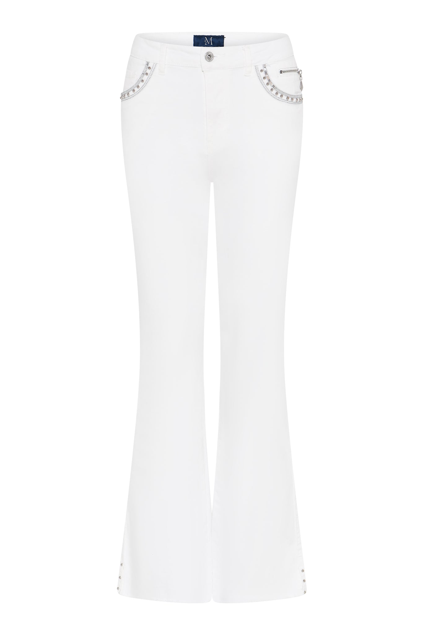 MAPP GRACE BOOTCUT TWILL JEANS DENIM/TWILL 10 WHITE