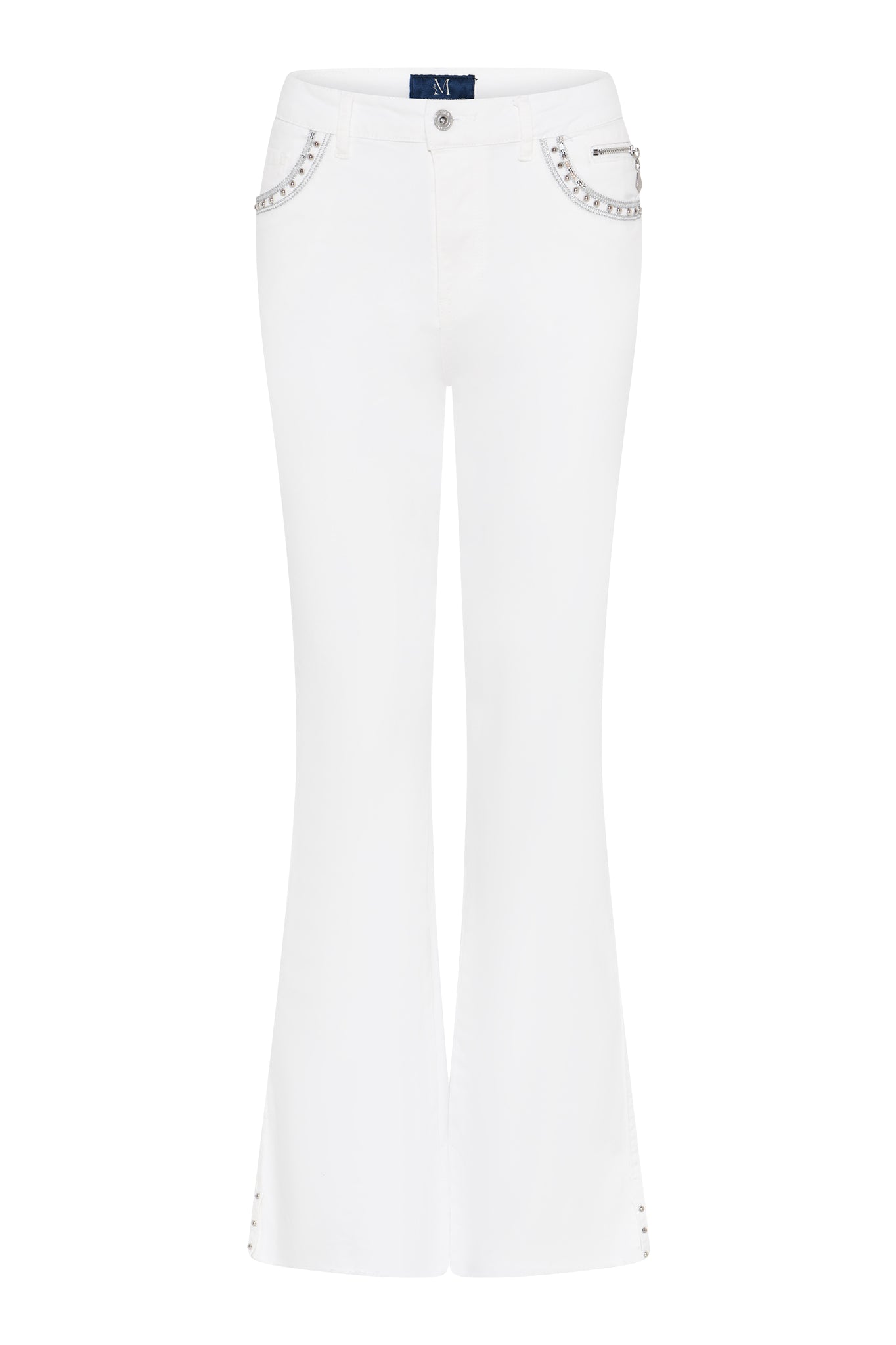 MAPP GRACE BOOTCUT TWILL JEANS DENIM/TWILL 10 WHITE