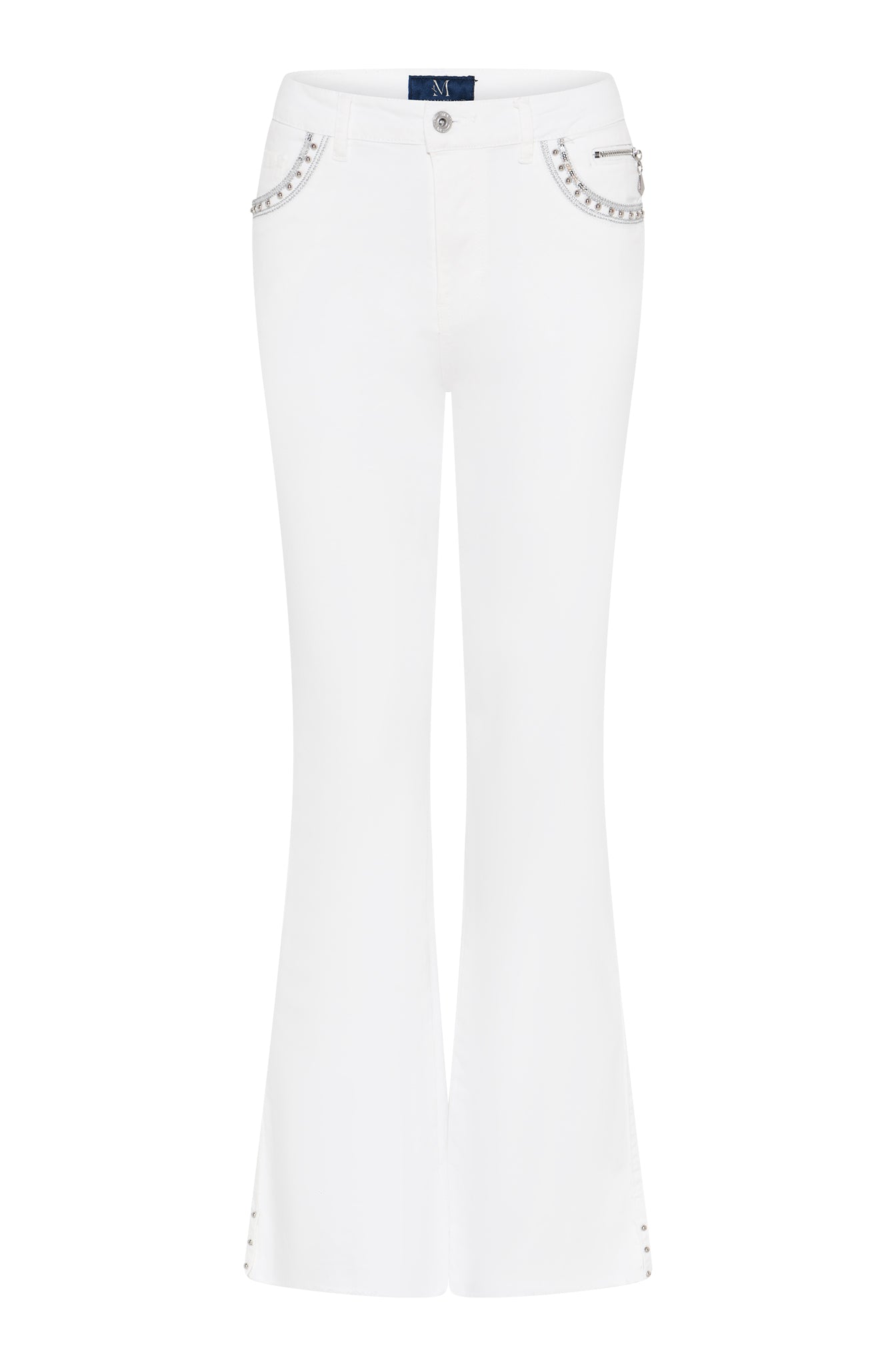 MAPP GRACE BOOTCUT TWILL JEANS DENIM/TWILL 10 WHITE