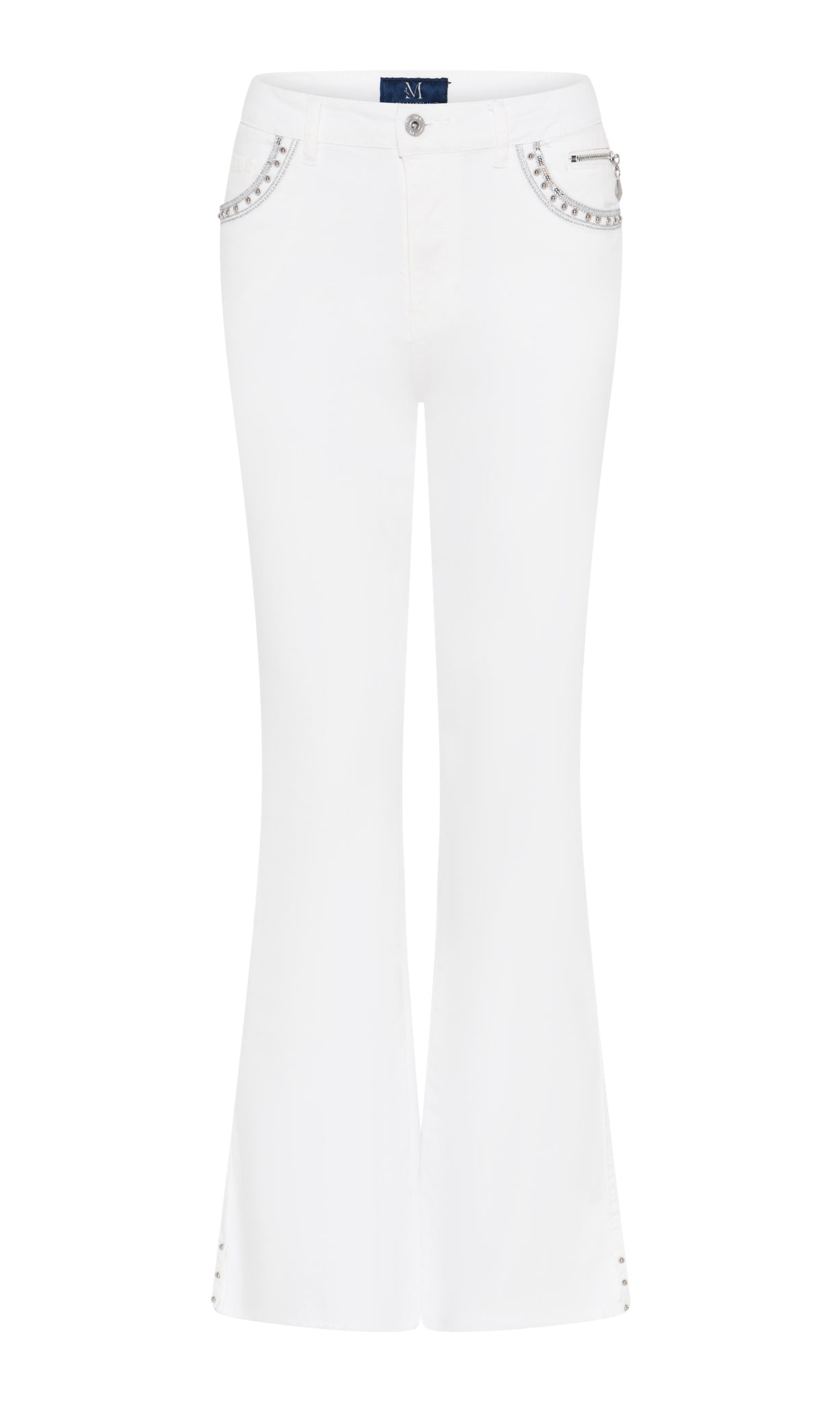 MAPP GRACE BOOTCUT TWILL JEANS DENIM/TWILL 10 WHITE