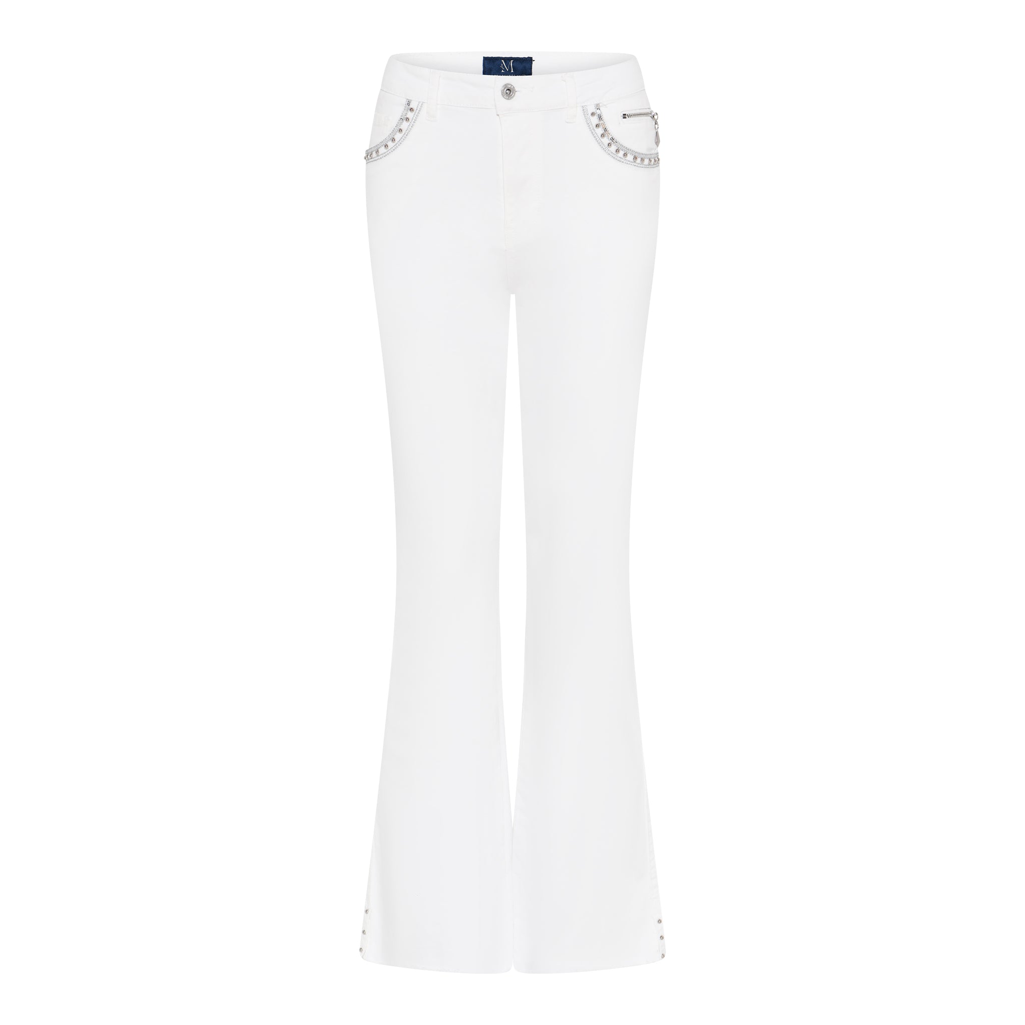 MAPP GRACE JEANS BOOTCUT TWILL DENIM/TWILL 10 WHITE