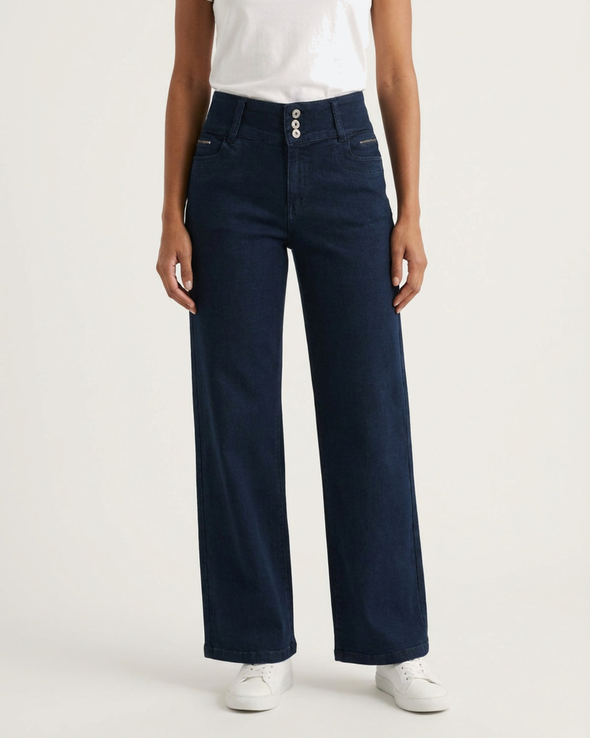 MARC LAUGE Gussi Flare Jeans PANTS 9896 DARK BLUE USED