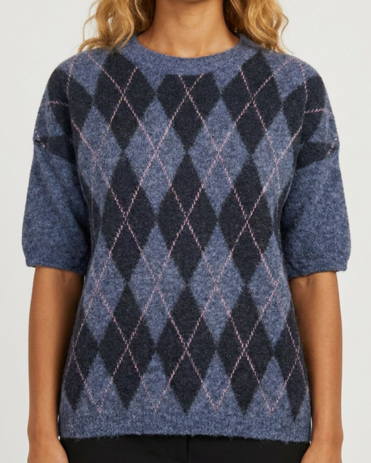 MOONDUST Harlekin Knit KNITWEAR 108 JEANS BLUE