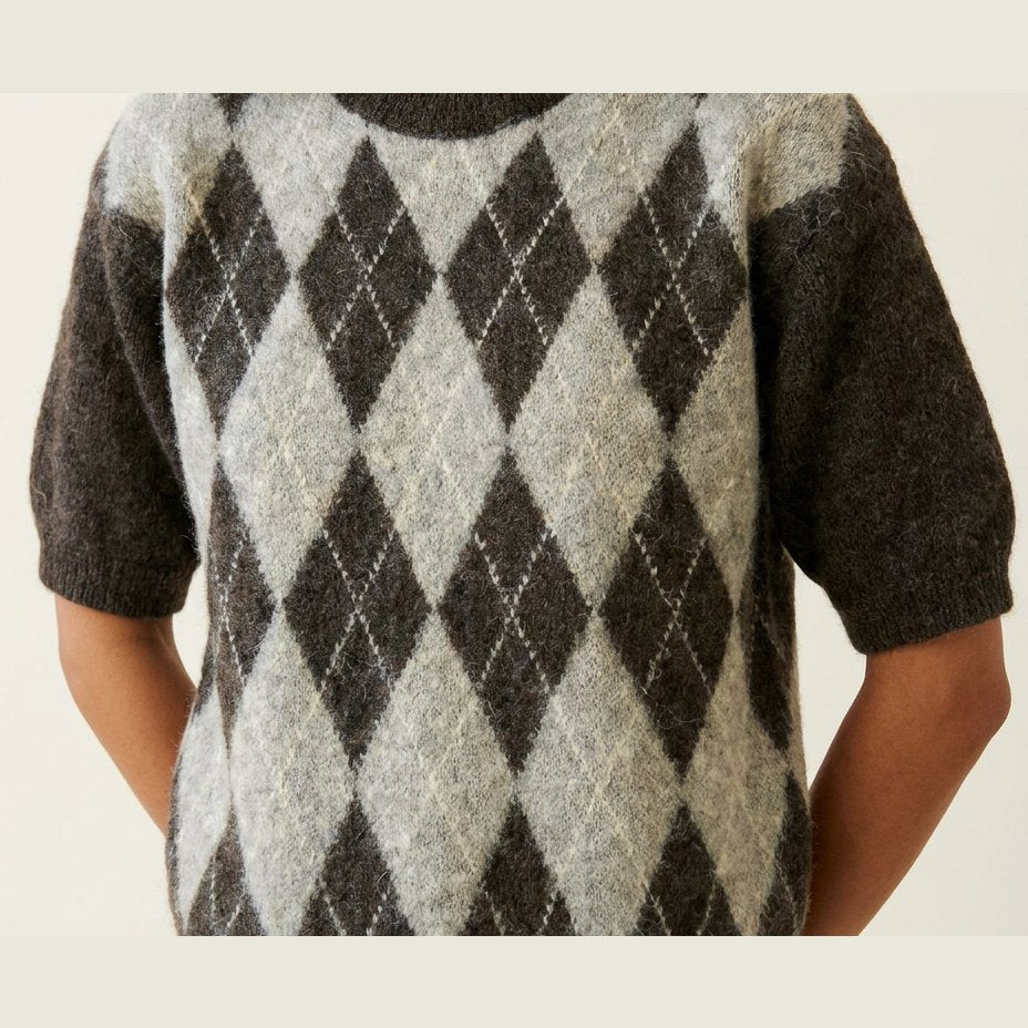 MOONDUST Harlekin Knit KNITWEAR 129 CHOCOLATE