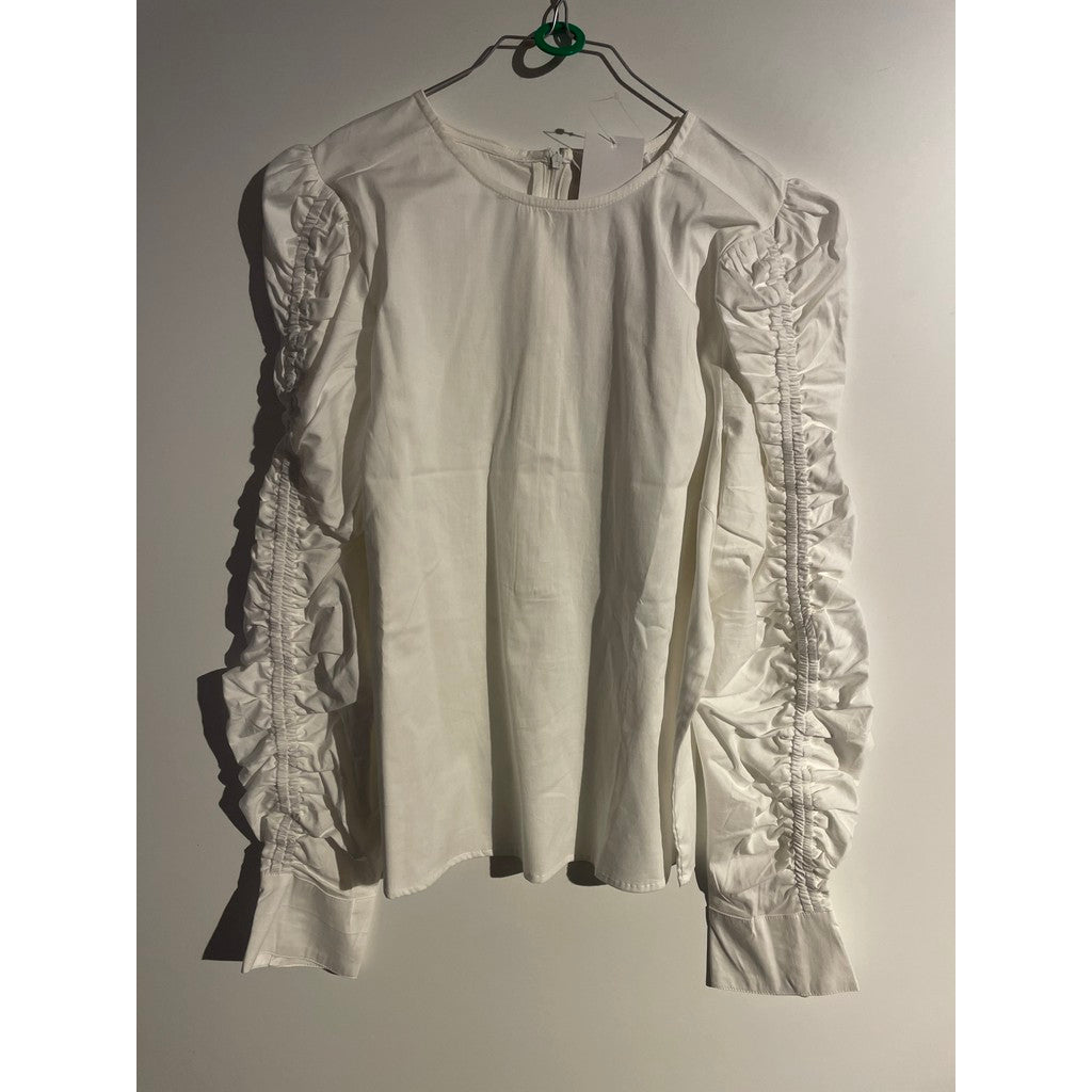 MAPP IDA SMOCK BLOUSE BLOUSE/SHIRT 10 WHITE