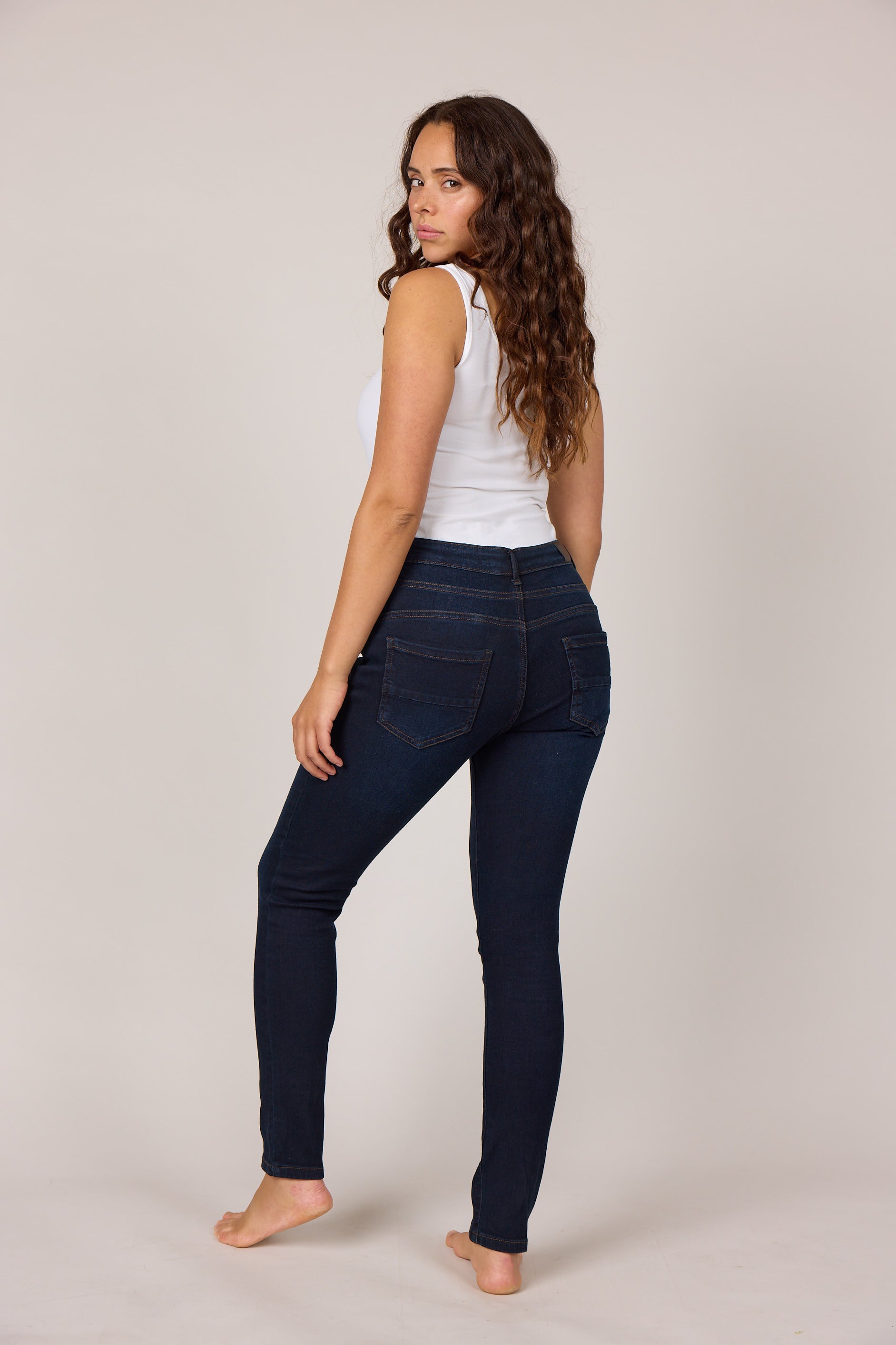 DNYcph JONES DENIM JEANS DENIM/TWILL 98 DARK BLUE