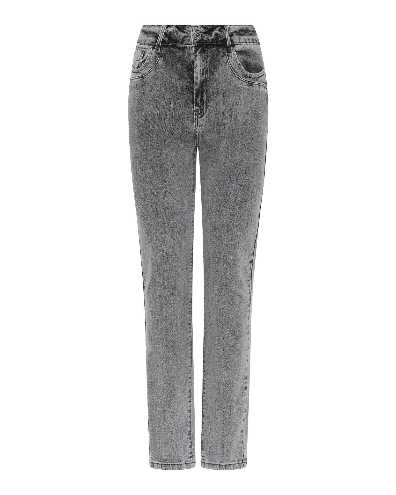MARC LAUGE Women’s Slim Fit Jeans – Jones | Engineered Premium Denim – Marc Lauge DENIM/TWILL 579699 GREY USED DENIM
