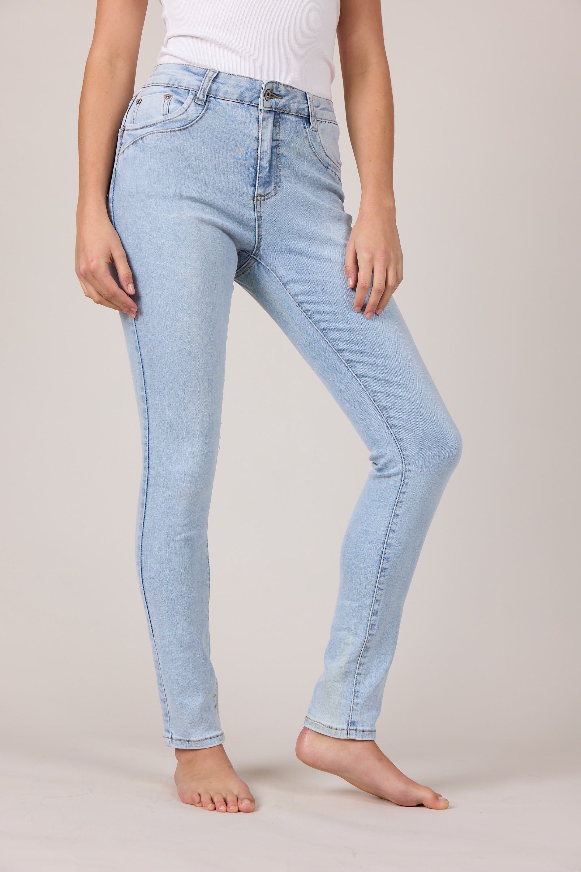 MARC LAUGE JONES DENIM JEANS DENIM/TWILL 8996 LIGHT BLUE USED