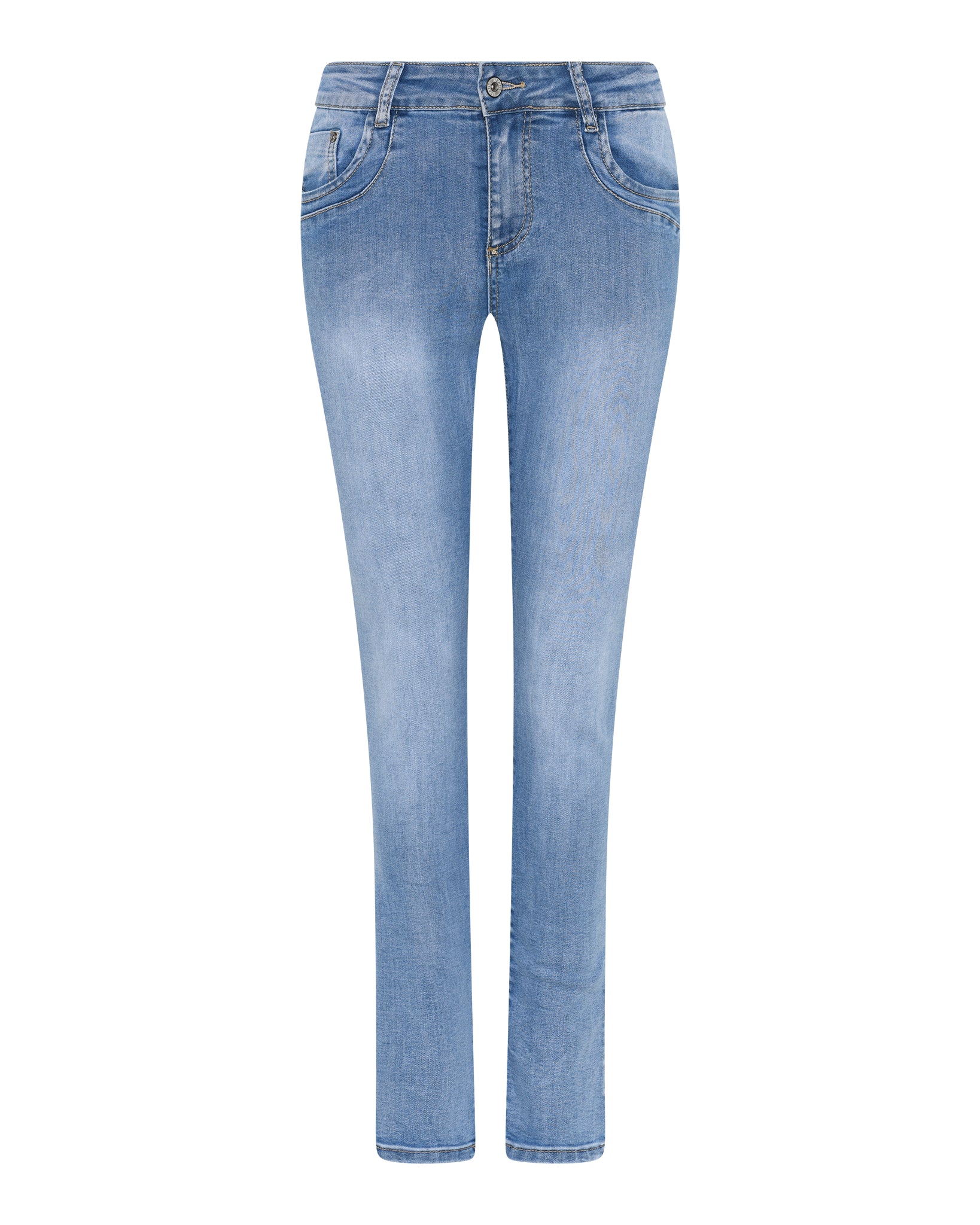 MARC LAUGE Women’s Slim Fit Jeans – Jones | Engineered Premium Denim – Marc Lauge DENIM/TWILL 919699 BENNETON LIGHT BLUE